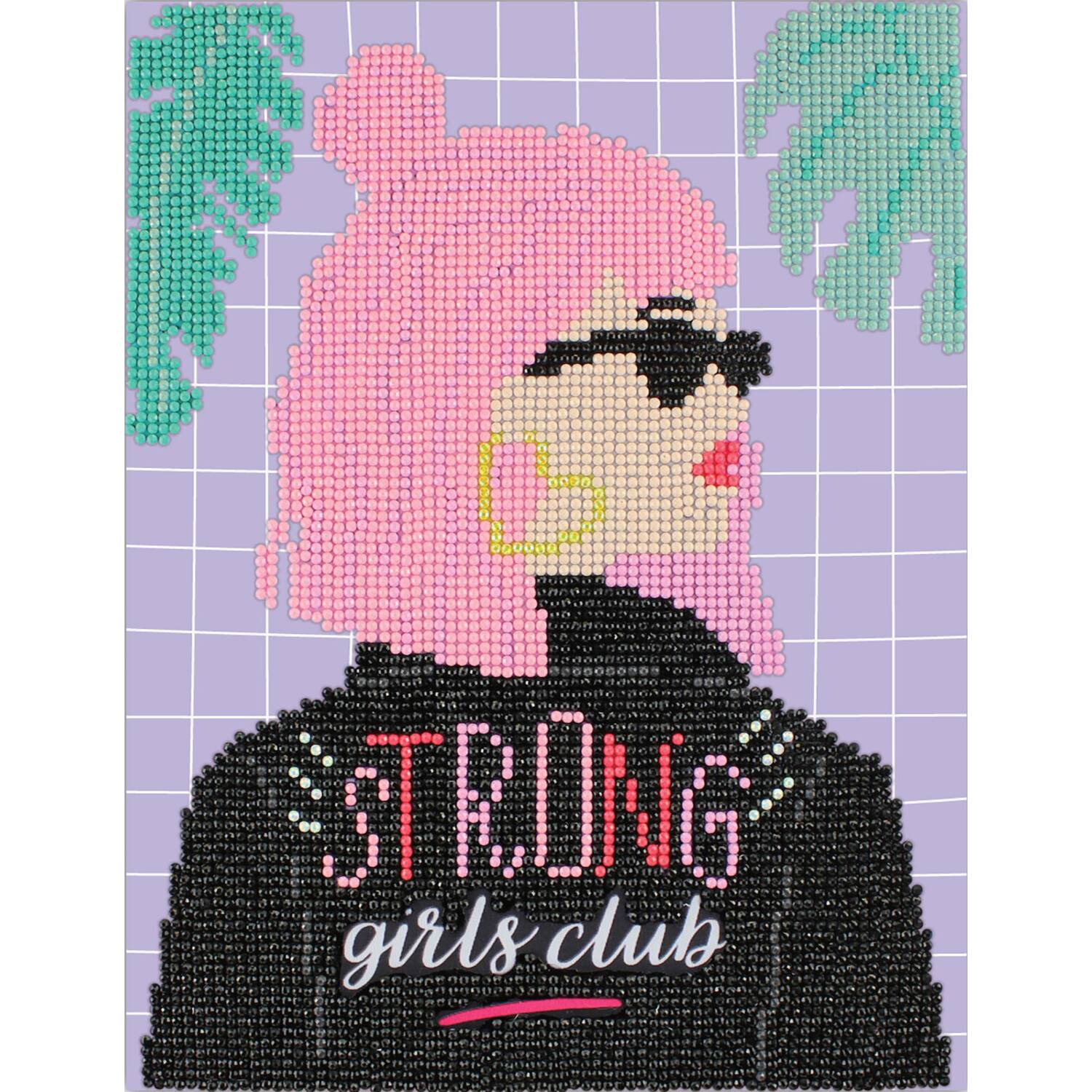 Camelot® Dots Strong Girls Club Diamond Painting Kit
