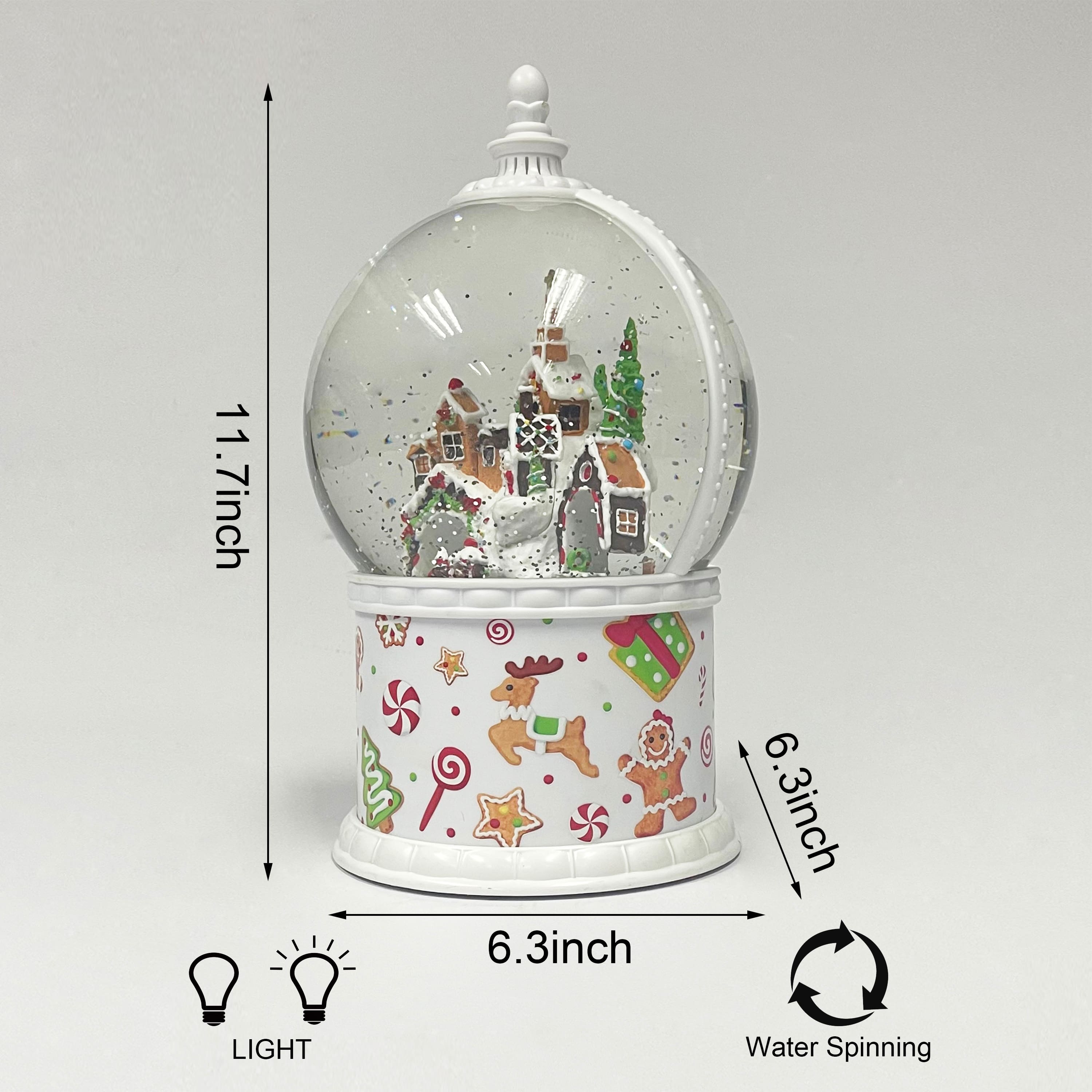 12" Acrylic Gingerbread Globe