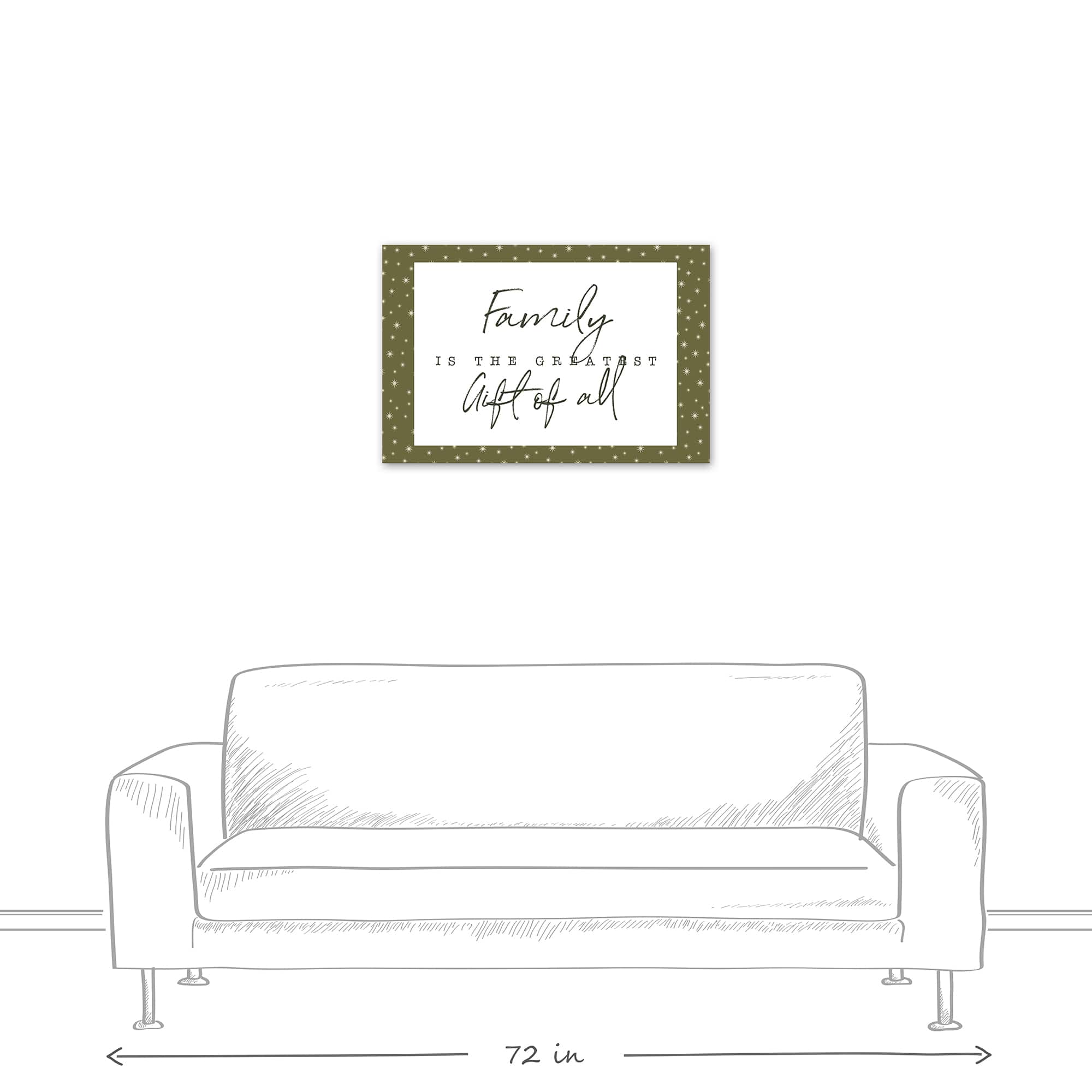 Family Greatest Gift Twinkle Canvas Wall Art