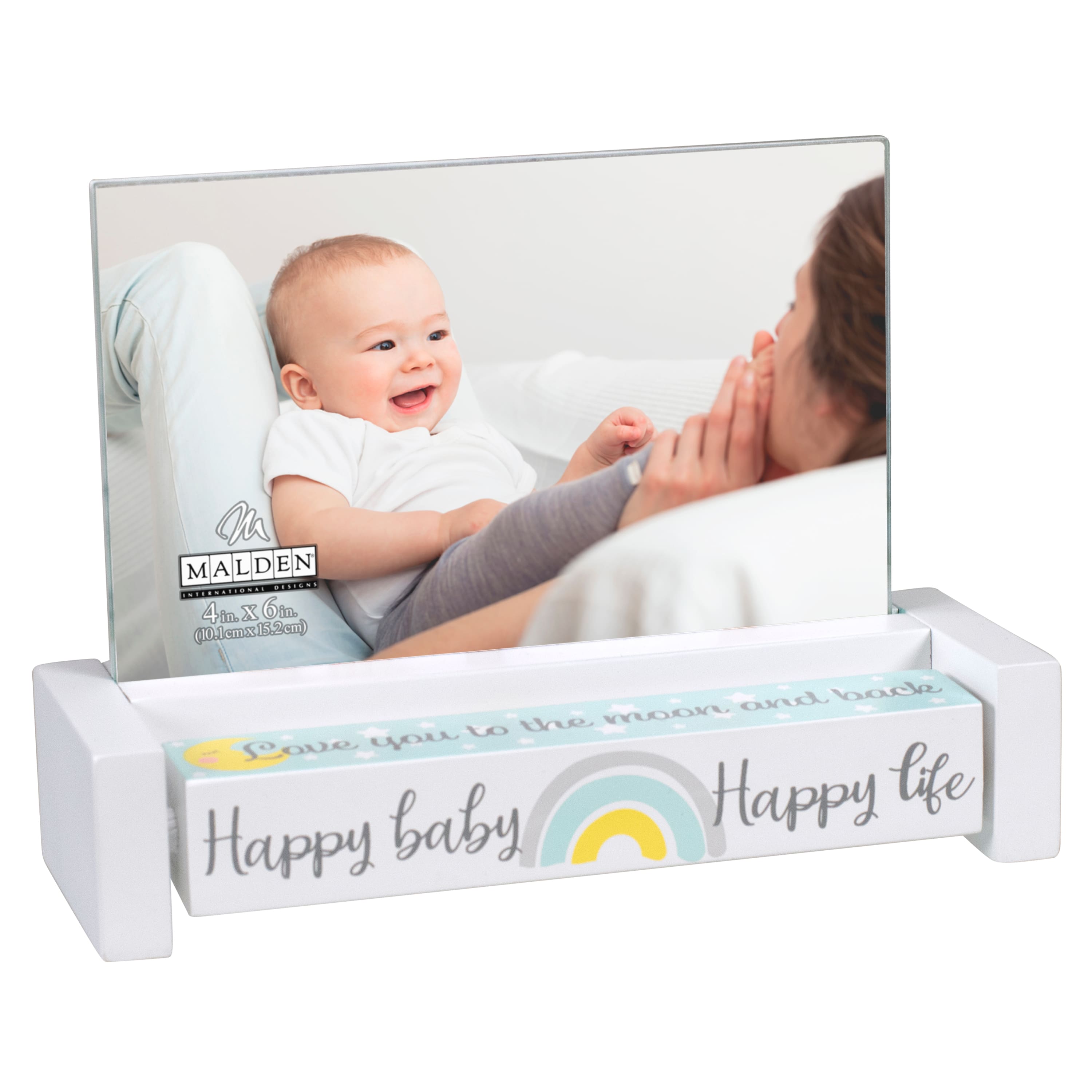 Malden International Designs Baby 4" x 6" Spin Quote Frame