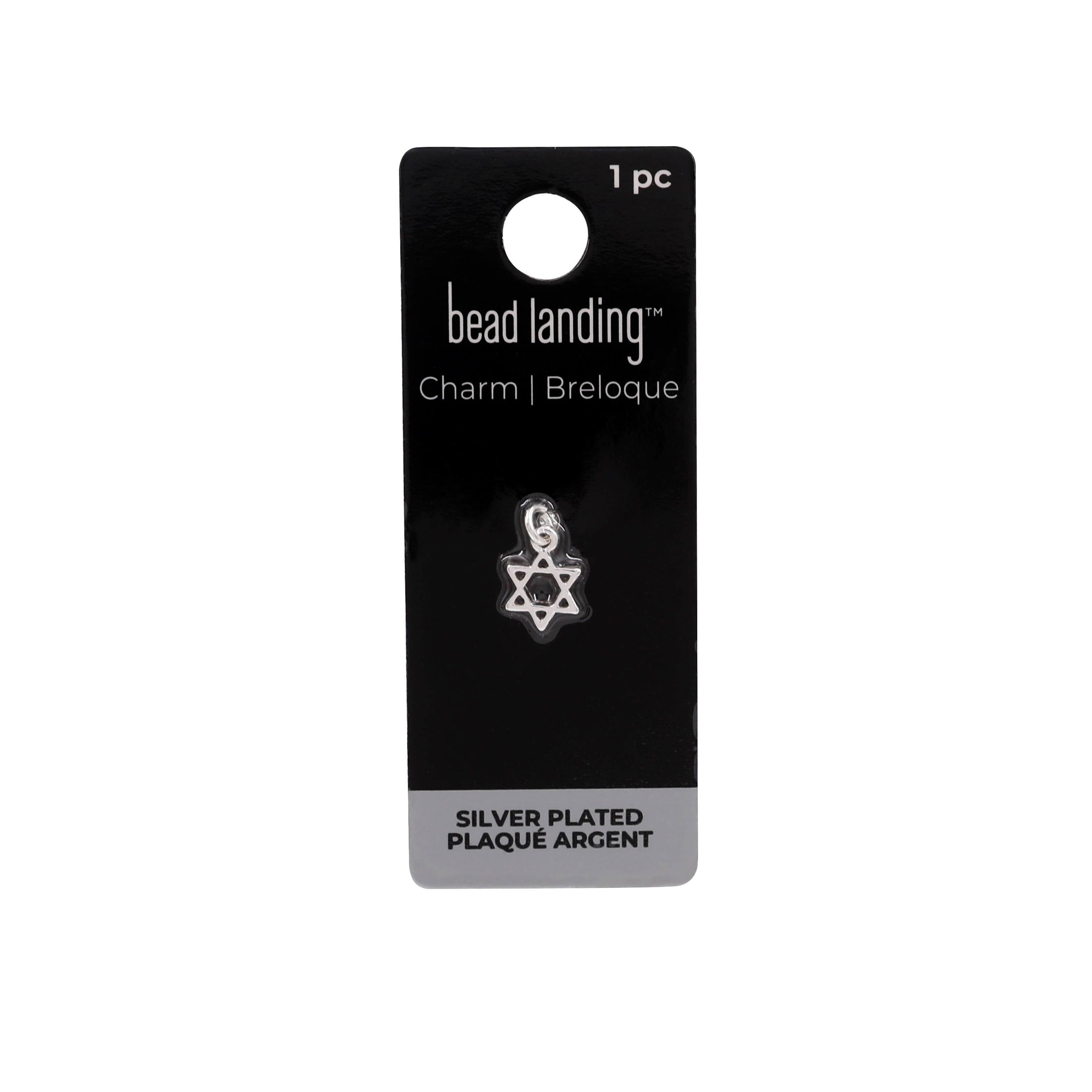 Silver-Plated Star of David Charm by Bead Landing™