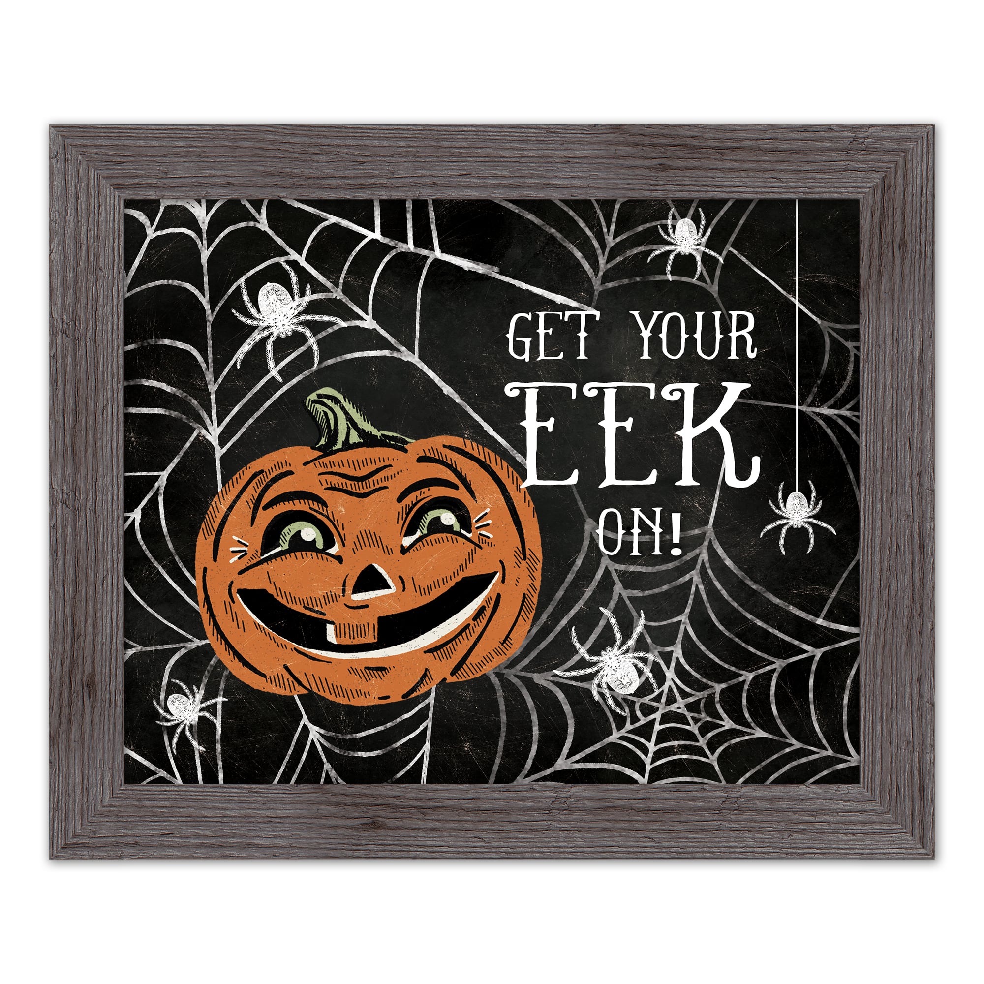 Get Your Eek On 16" x 20" Western Gray Framed Print