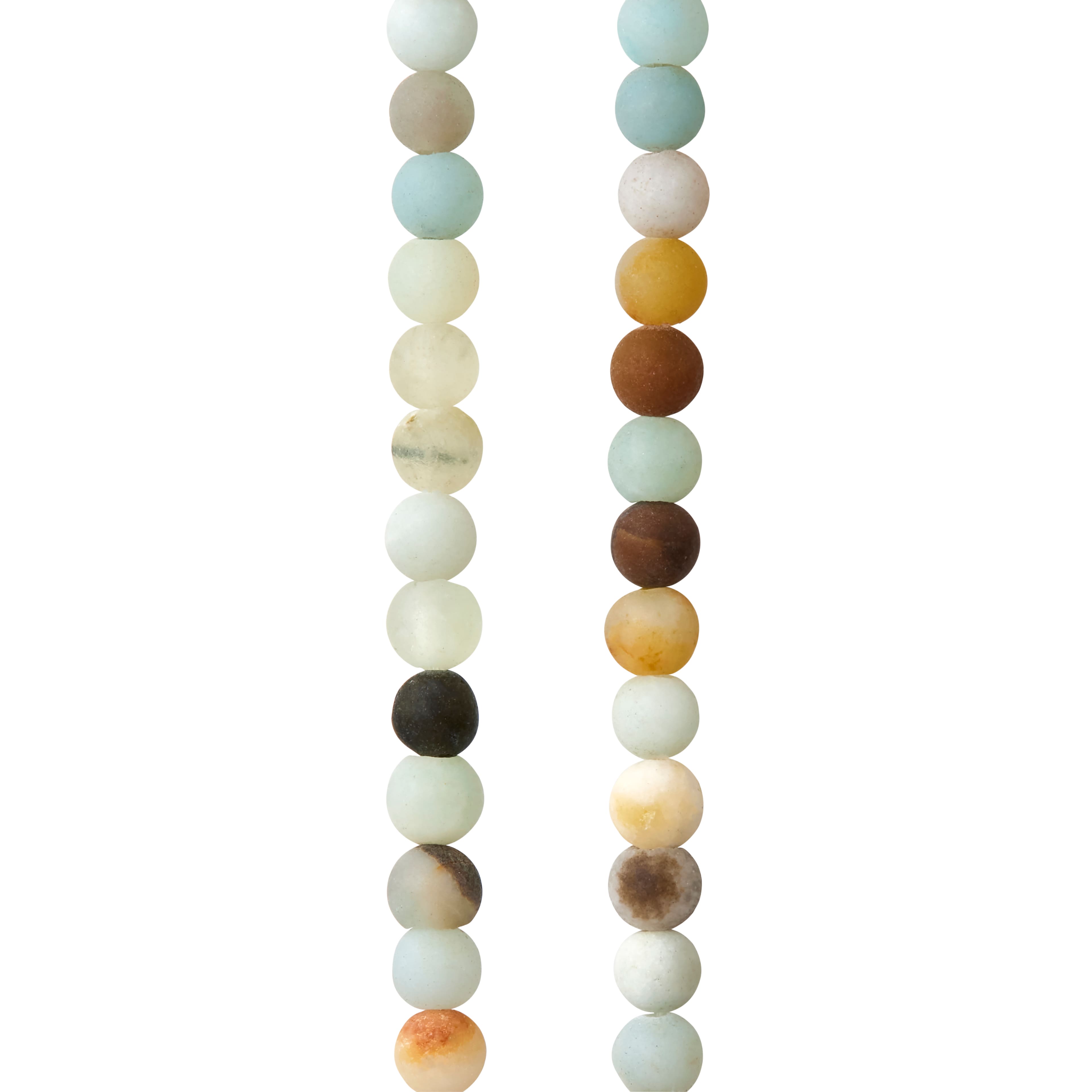 Multicolor Matte Amazonite Round Beads by Bead Landing™