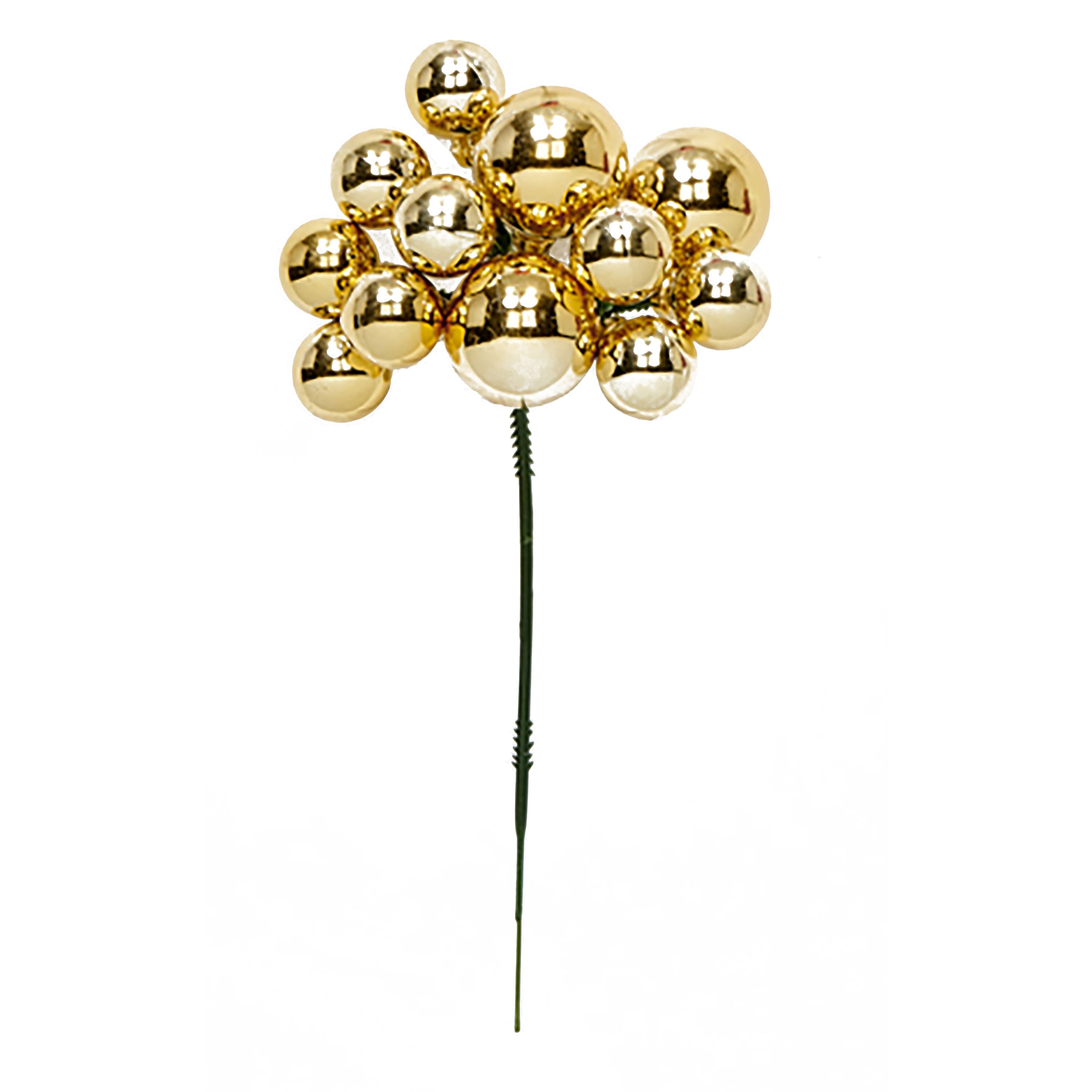 7" Christmas 12 Plastic Ball Picks