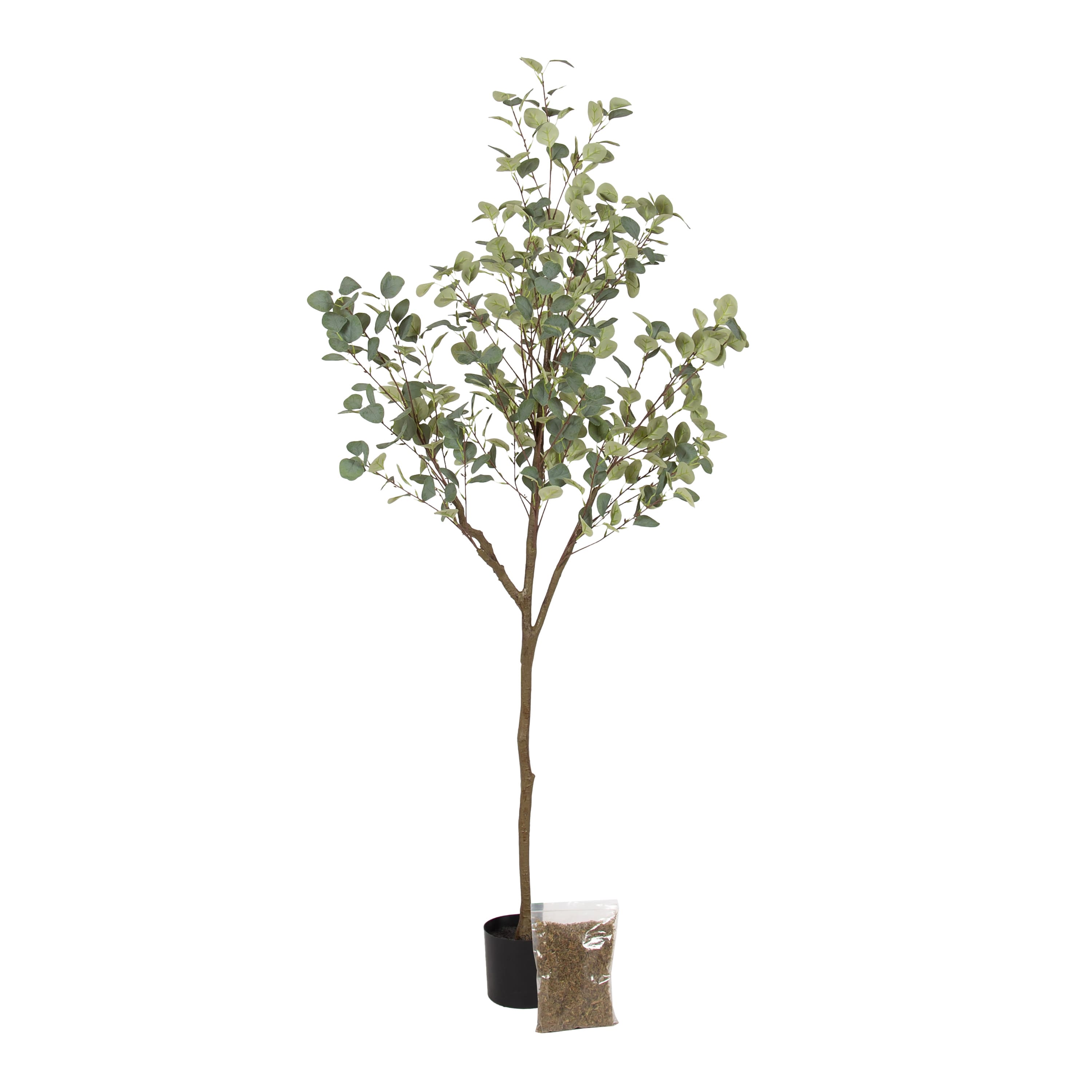 Kate and Laurel 6ft. Green Eudora Faux Eucalyptus Tree