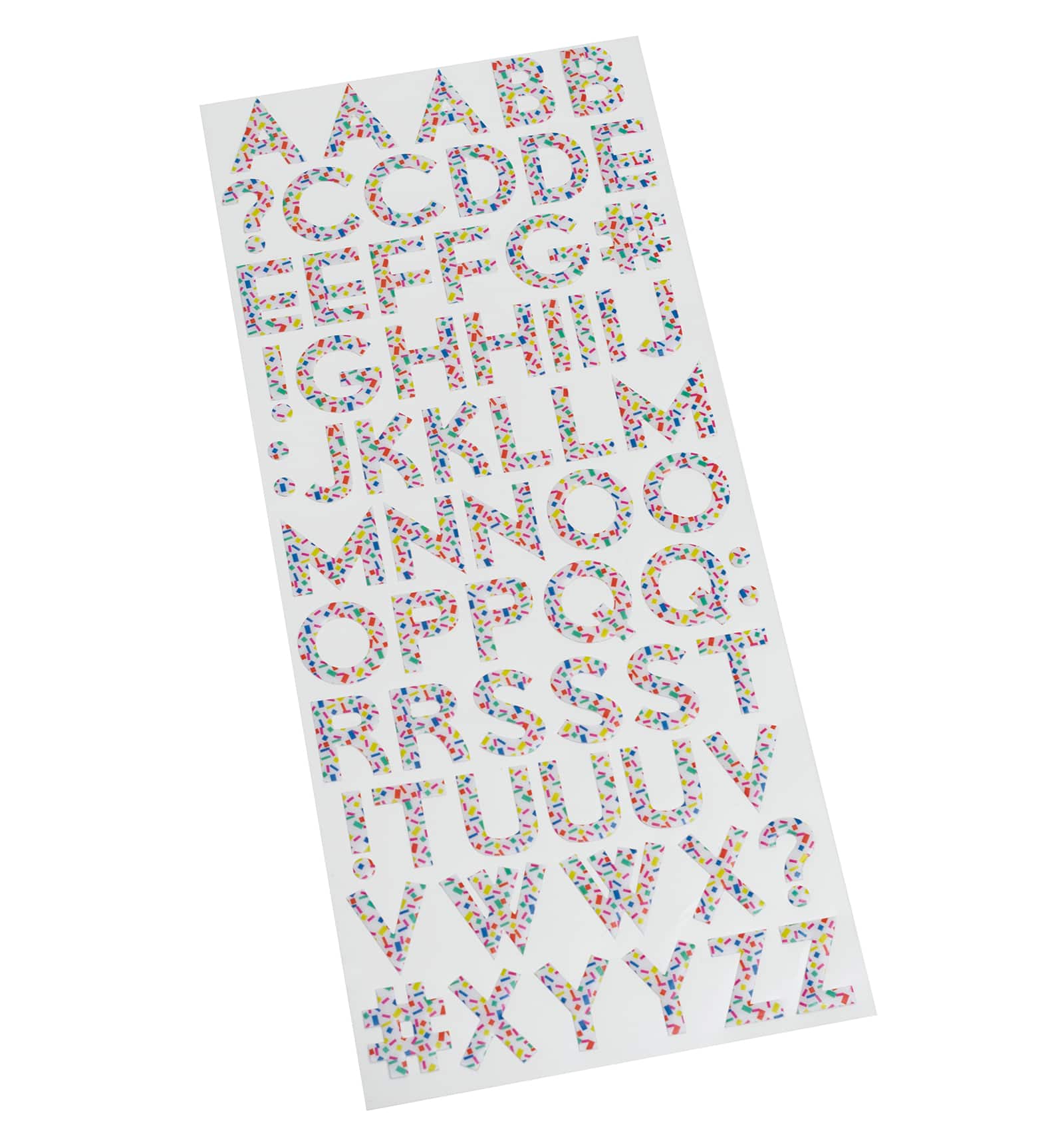 12 Packs: 68 ct. (816 total) Shaker Confetti Alphabet Stickers by Recollections™