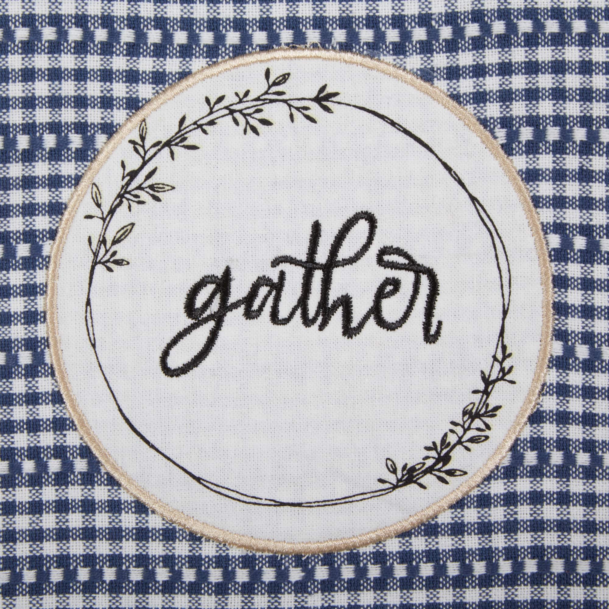 French Blue  Farm To Table Embellished Dishtowel (Set of 4)