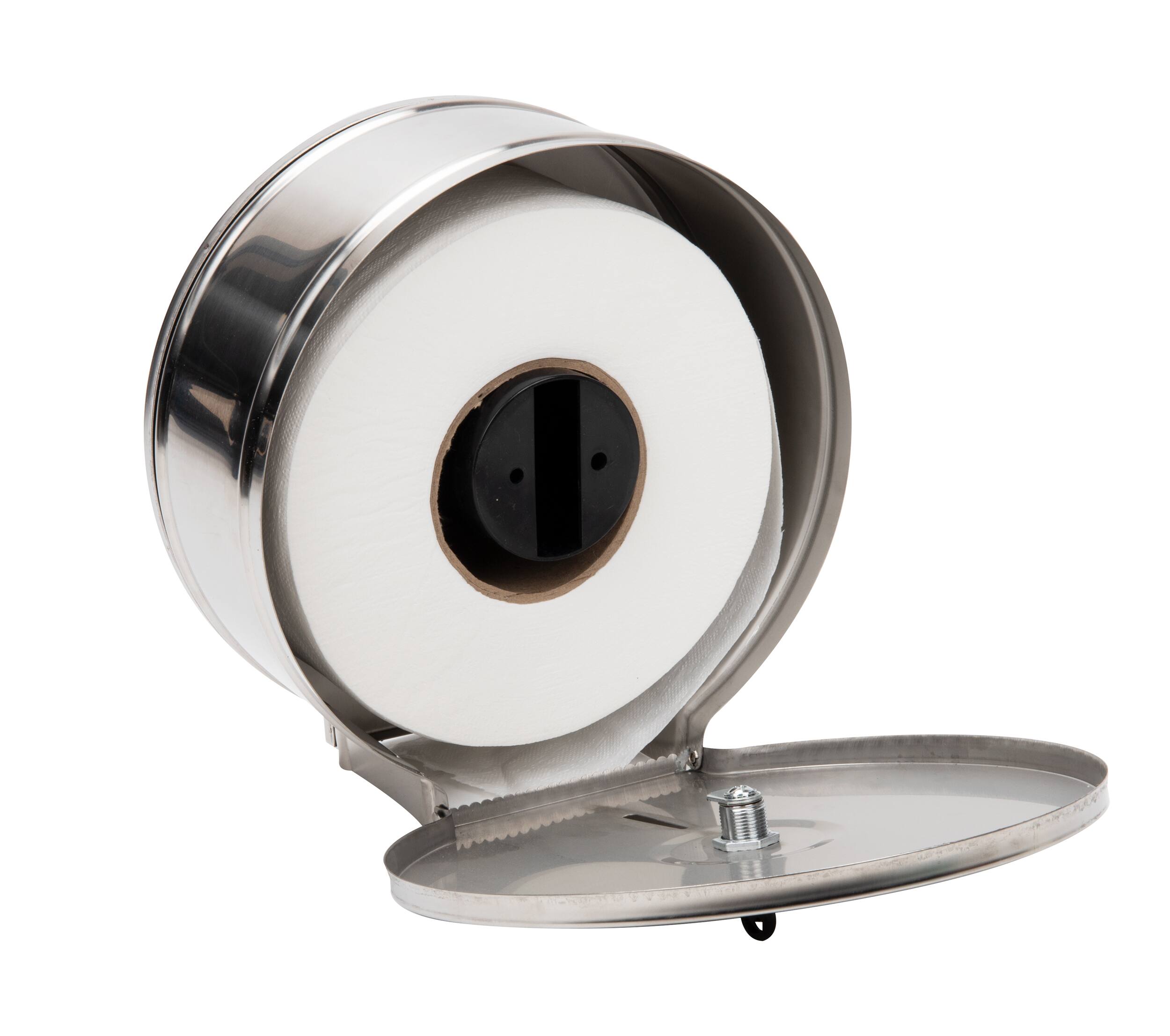 Mind Reader Commercial Wall Mounted Stainless Steel Toilet Roll Dispenser