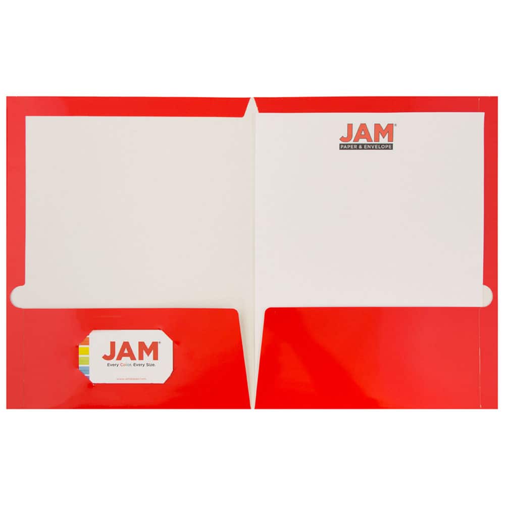 JAM Paper Laminated 2-Pocket Glossy Folders
