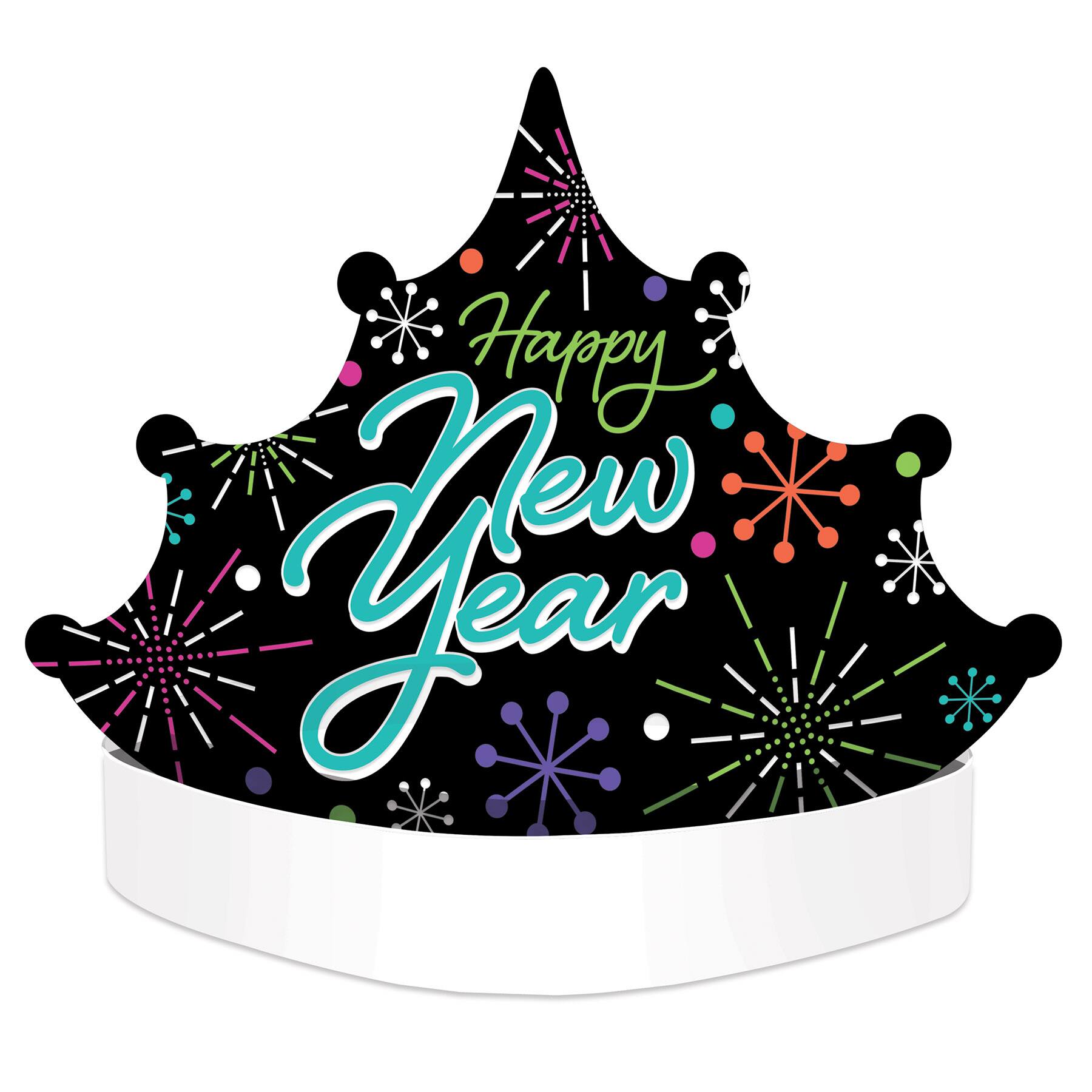 Beistle Adult Happy New Year Tiara Headbands, 2ct.