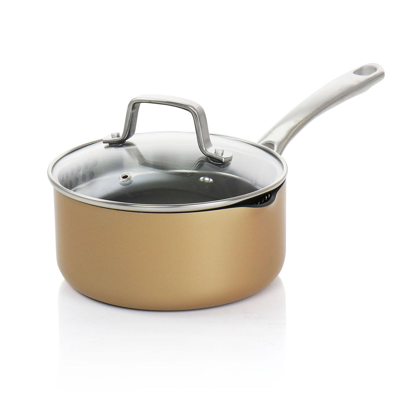 Martha Stewart Copper 12 Piece Hard Anodized Nonstick Aluminum Cookware Set