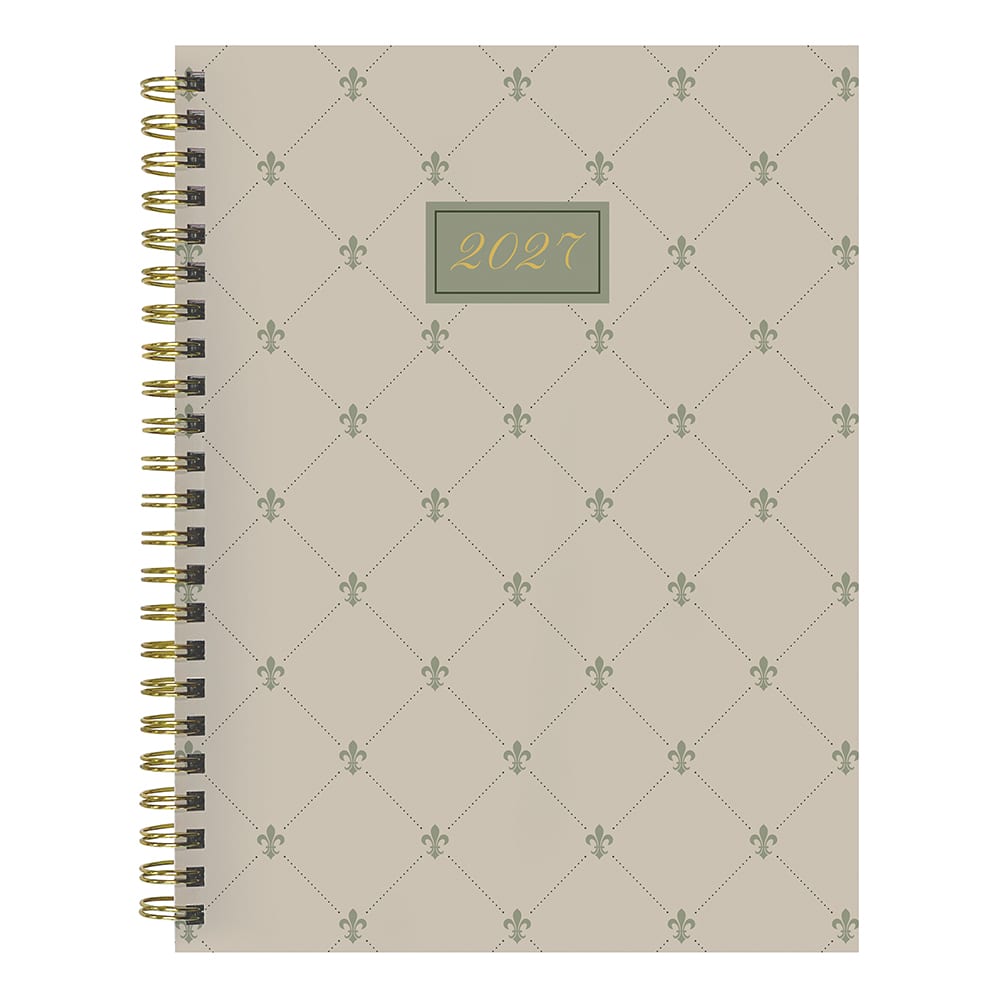 2027 Fleur de Lis Medium Weekly Monthly Planner