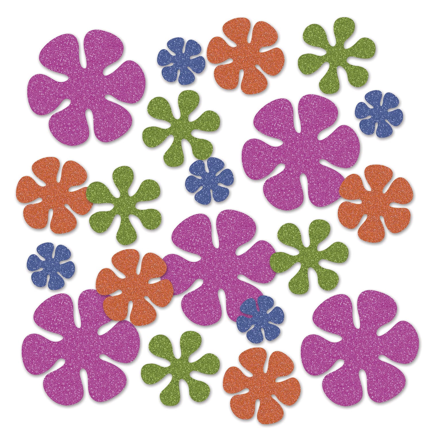 Beistle 1/2 oz. Retro Flower Deluxe Sparkle Confetti Packs, 2ct.