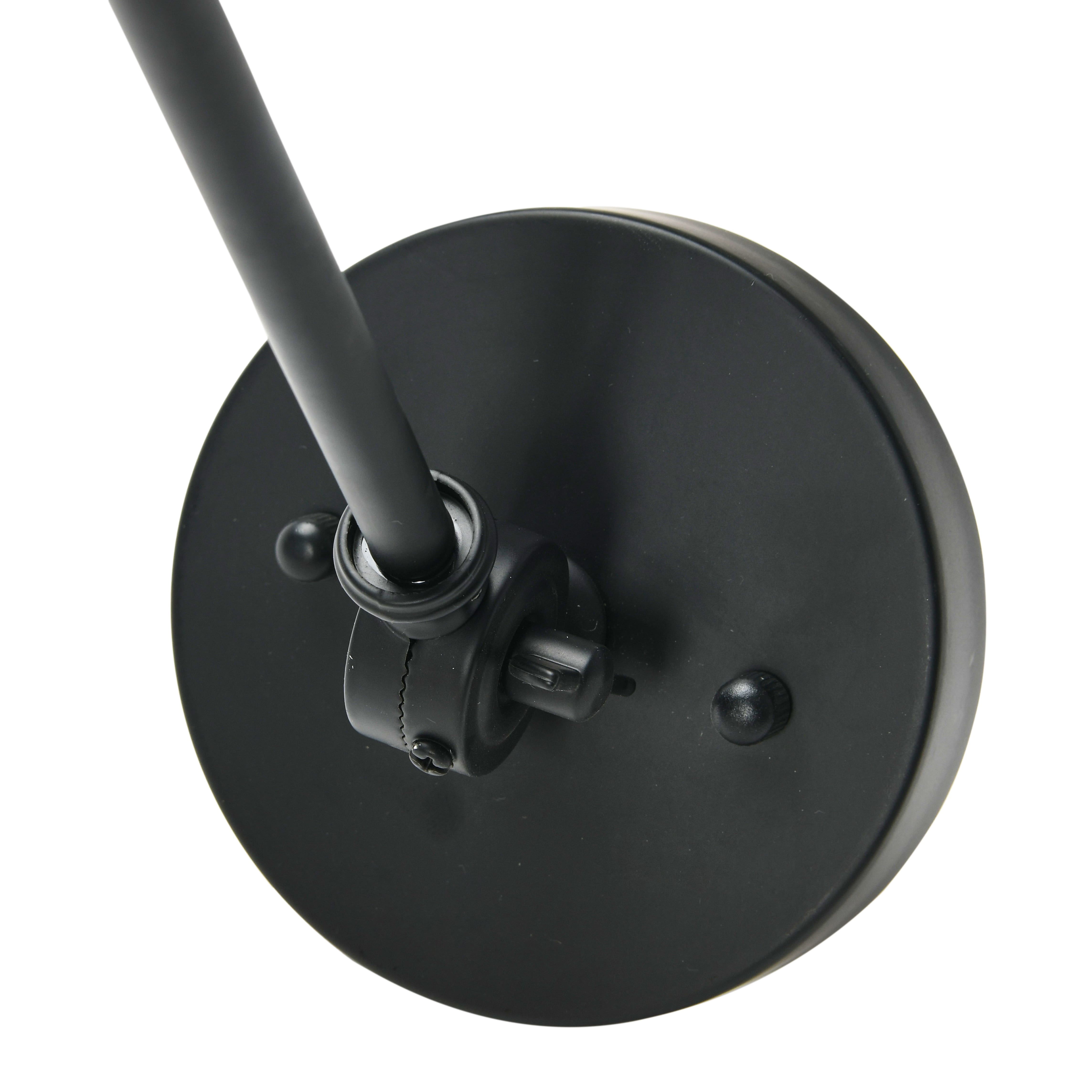 Hello Honey® 29" Black Metal Finish Coastal Adjustable Wall Sconce with Neutral Beige Rattan Shade
