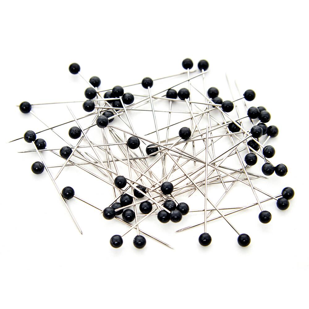 Black Plastic Head Pins, 60ct. by Loops & Threads®