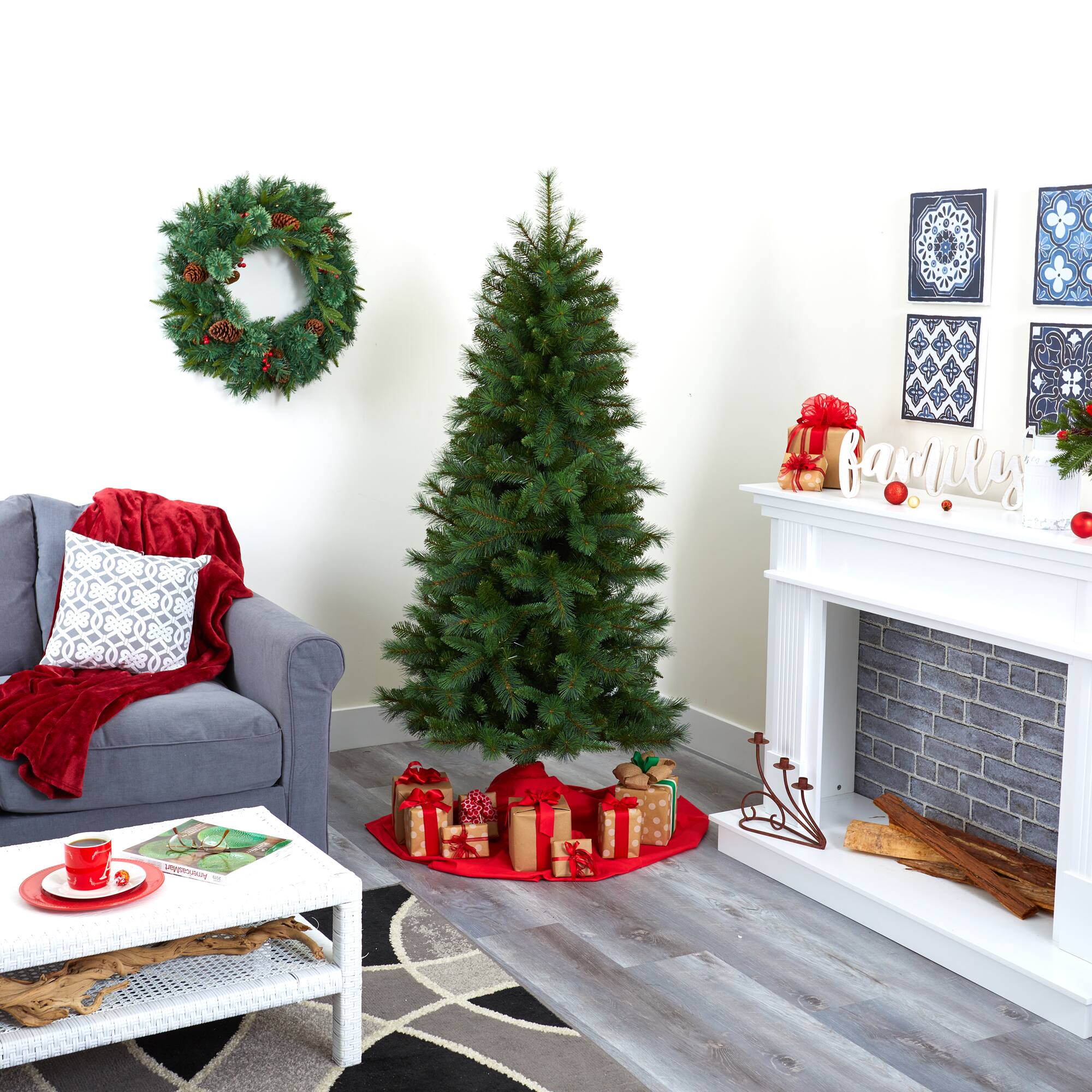 6ft. Unlit West Virginia Mountain Pine Artificial Christmas Tree