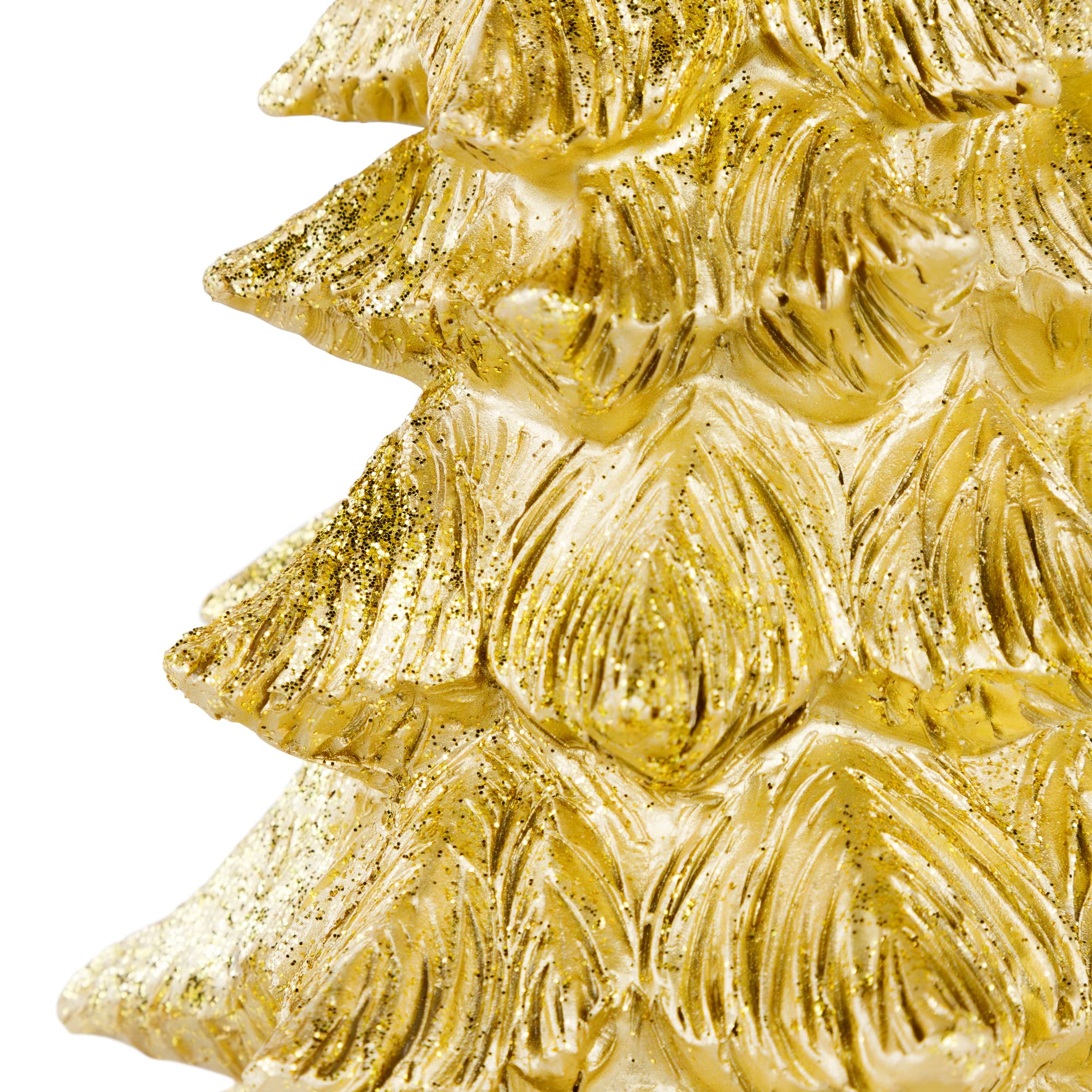 9.5" Metallic Woodland Layered Decoration Christmas Tree