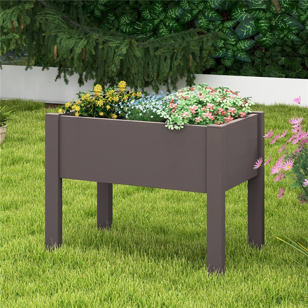 Costway 14gal. Raised Garden Bed with Water Level Indicator & Drainage Hole