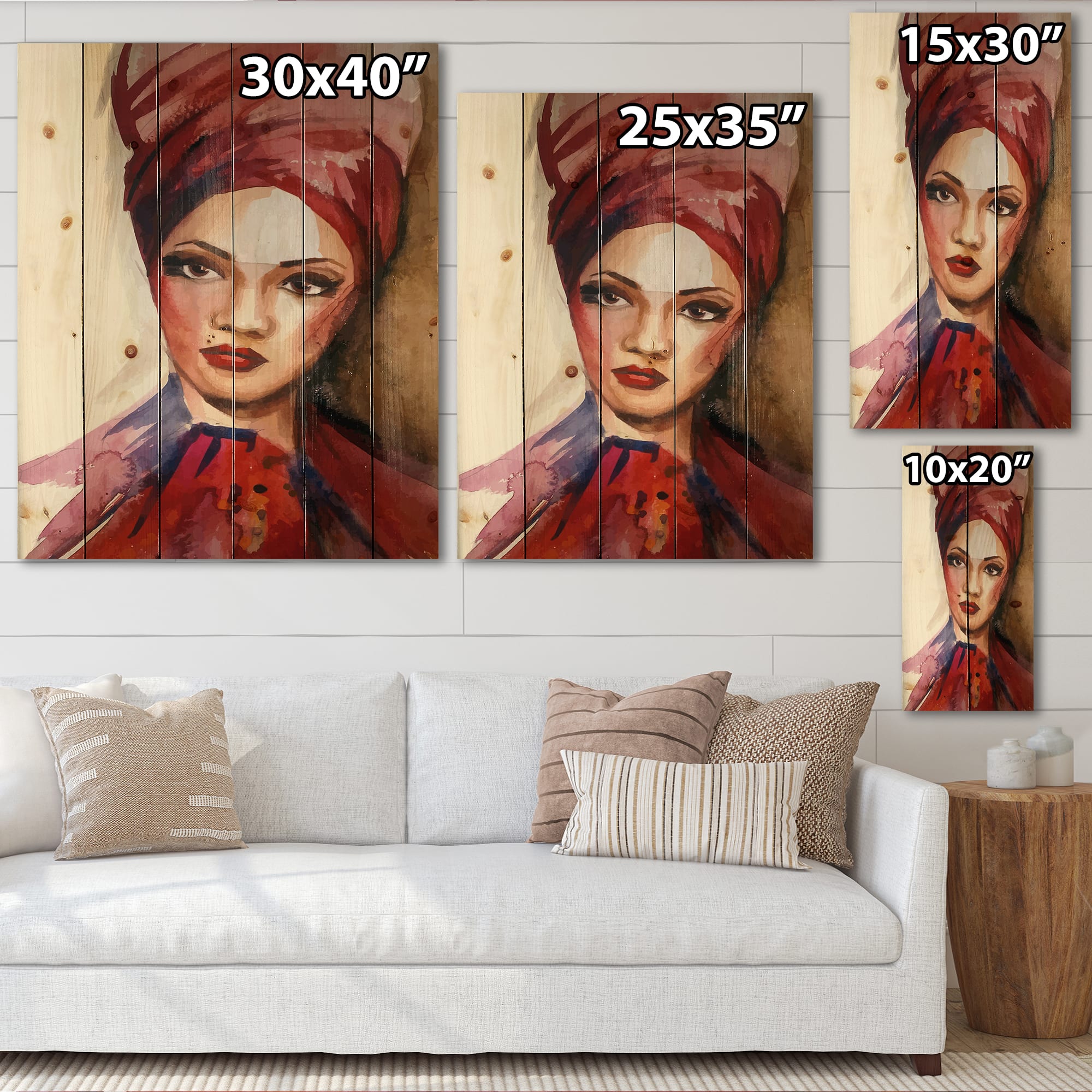 Designart - Portrait of Young Afro American Woman I
