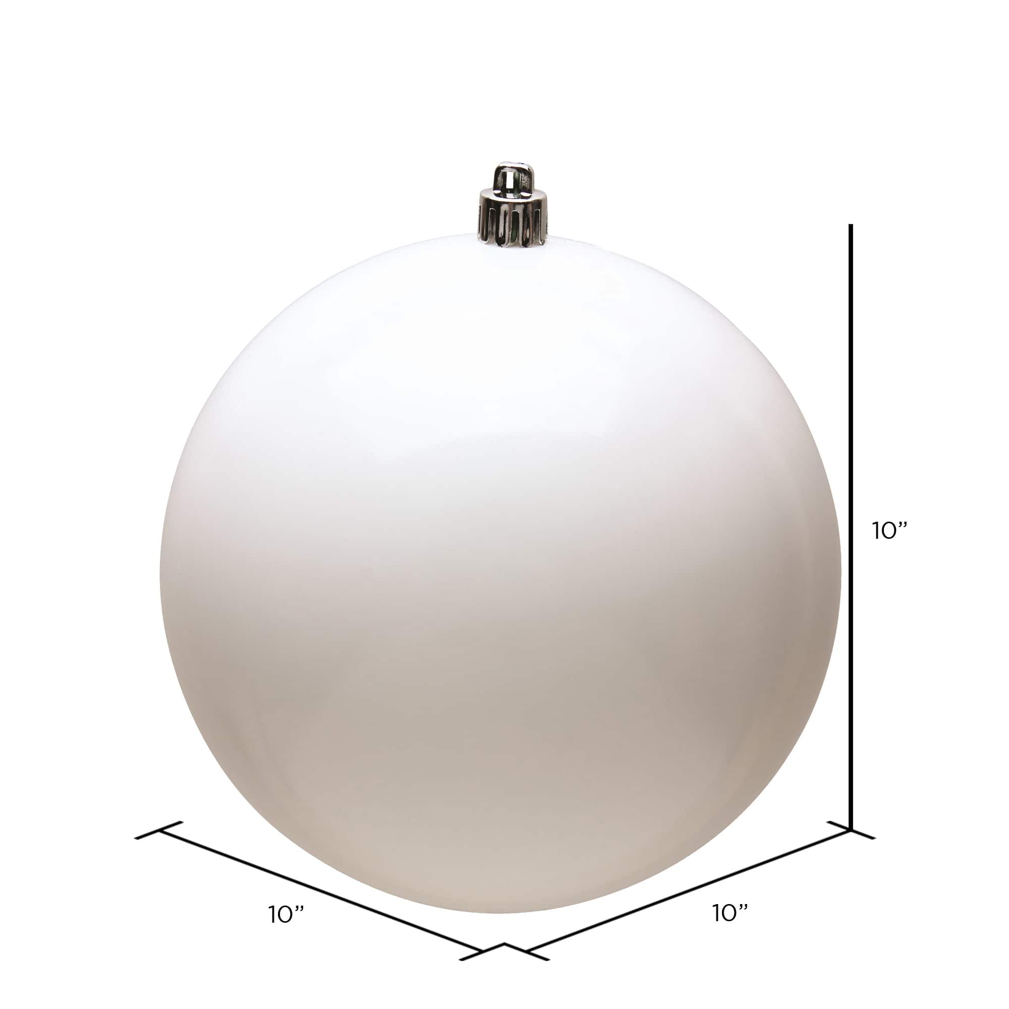 Vickerman 10" Shiny Ball Christmas Ornament