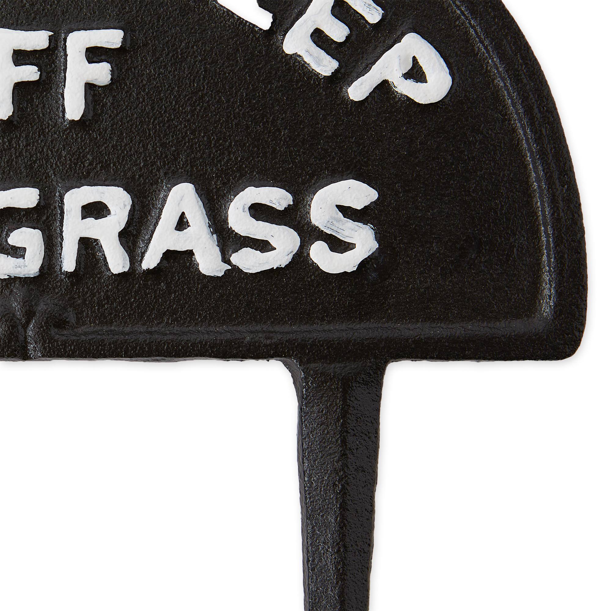 10" Please Keep Off The Grass Garden Stake