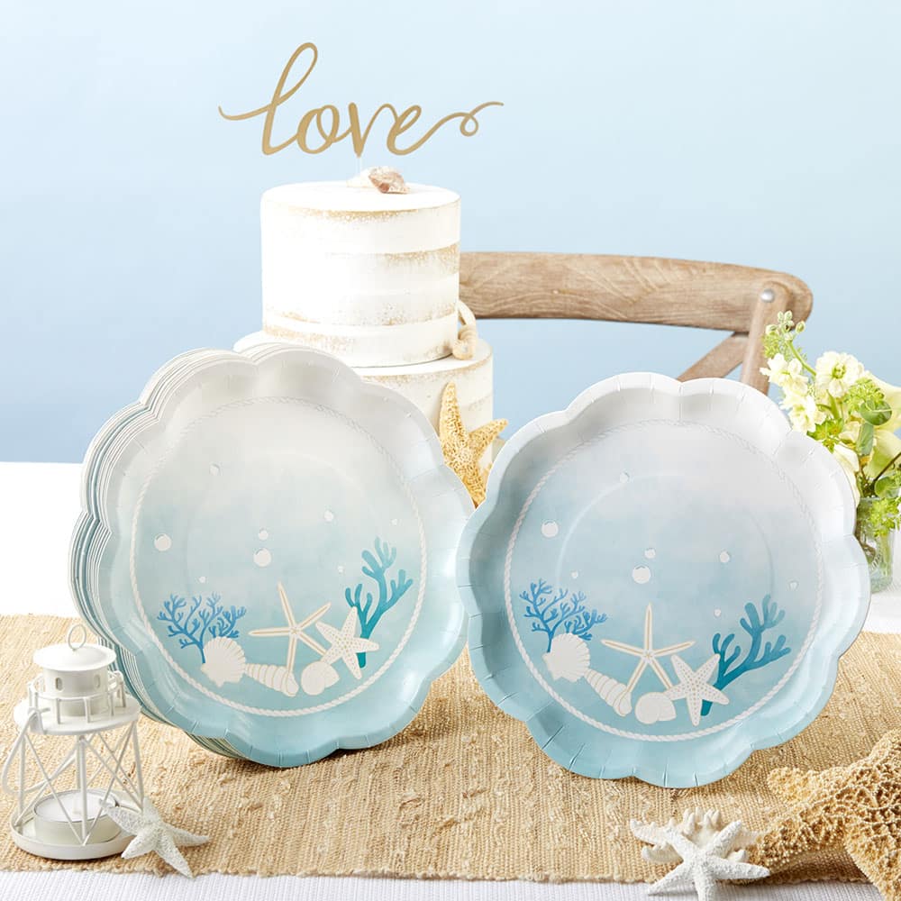 Kate Aspen® 9" Beach Party Premium Paper Plates, 32ct.