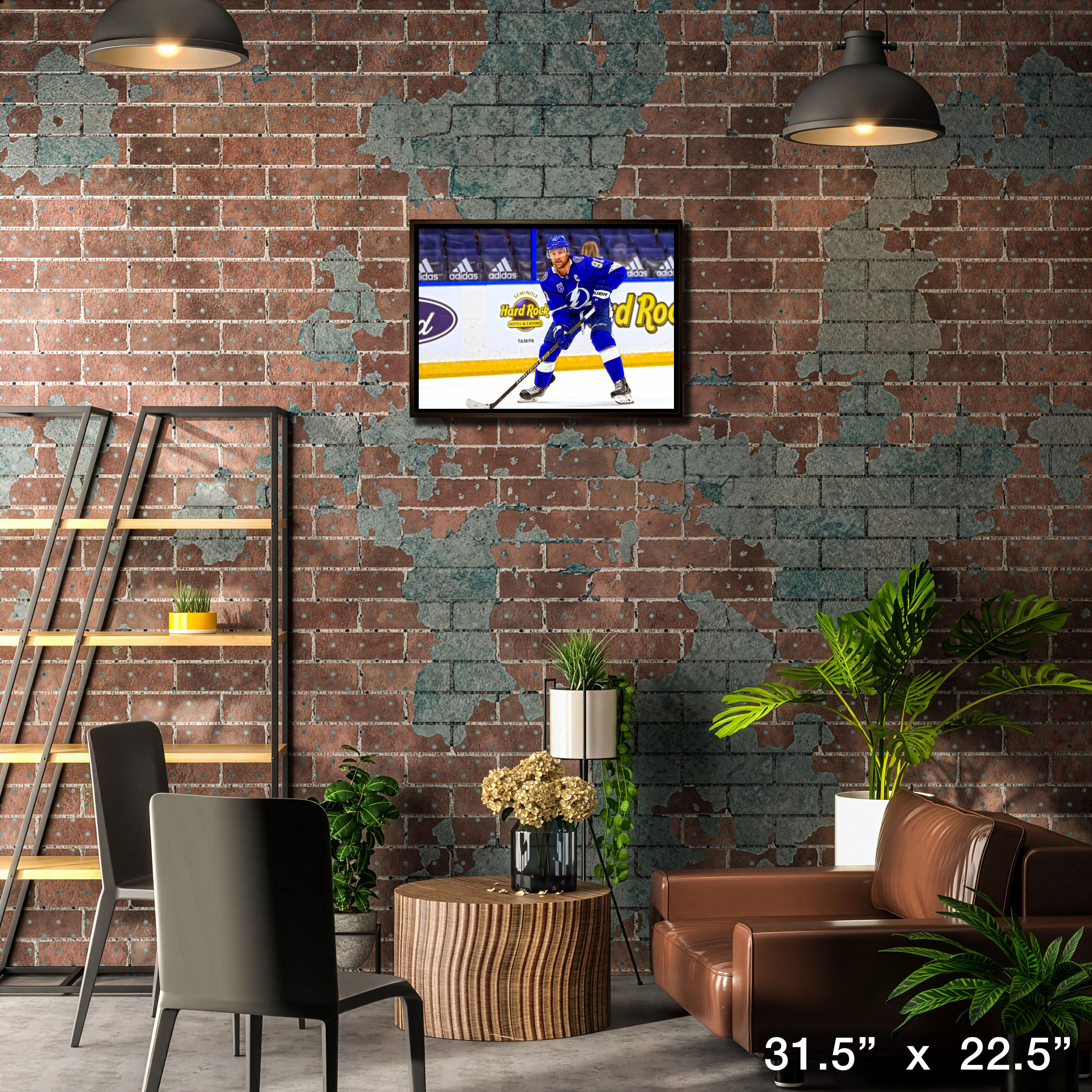 Steven Stamkos Tampa Bay Lightning Framed 20" x 29" Action Canvas 31.5" x 22.5"