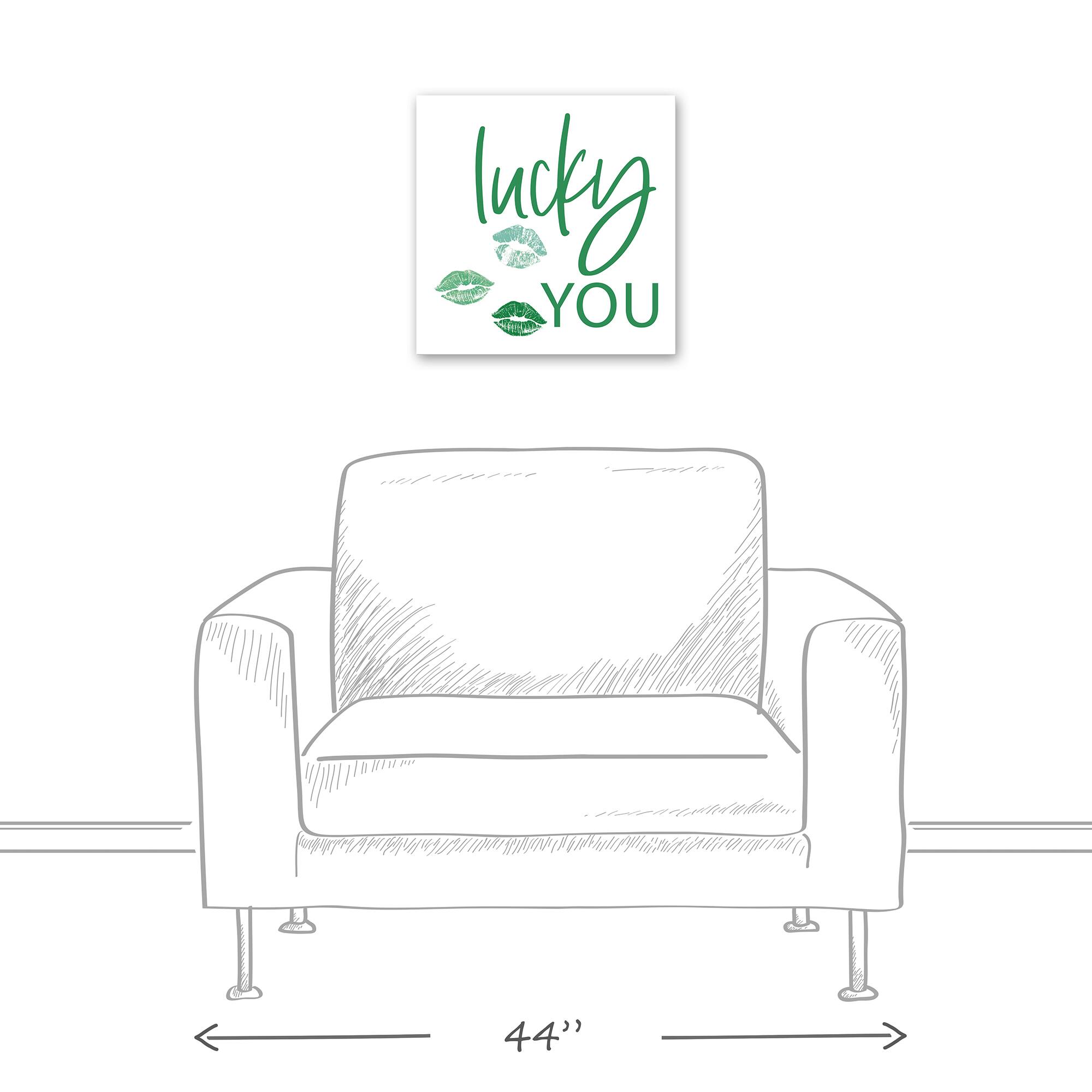 Lucky You 16" x 16" Canvas Wall Art