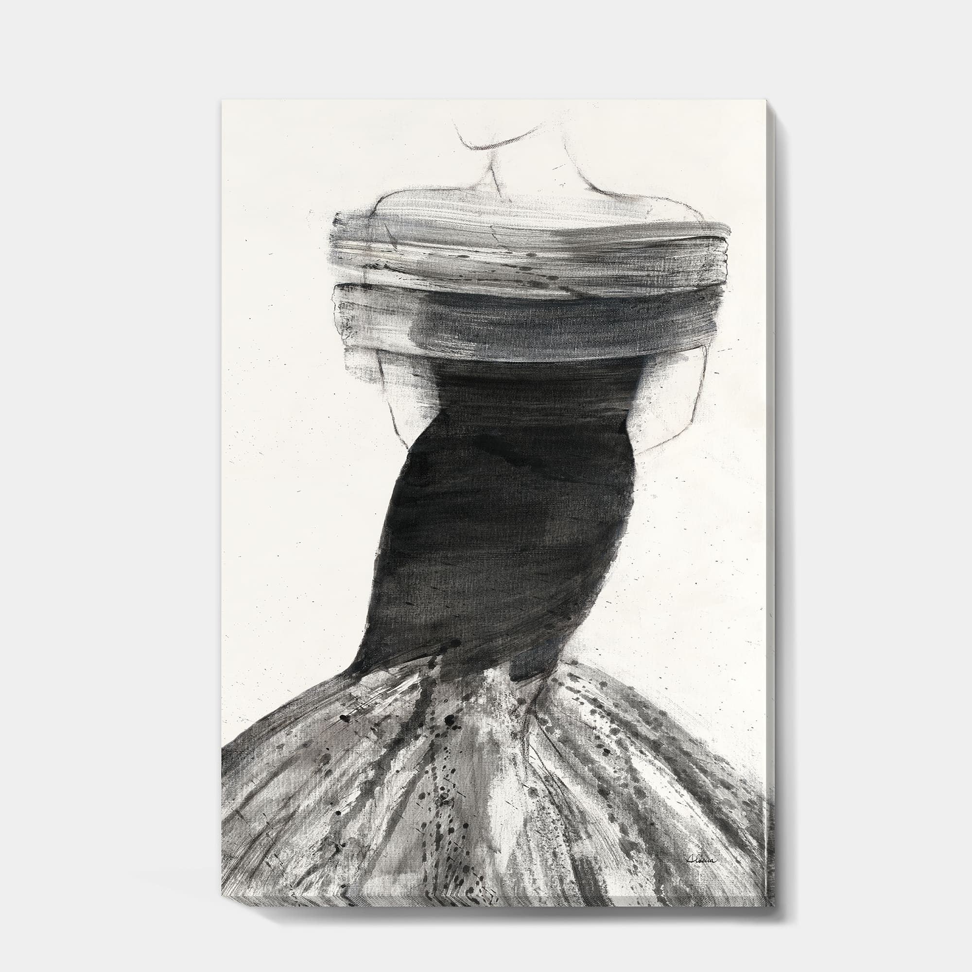 Designart - Glam and Fashion Feminine IV - Fashion Figures Premium Canvas Wall Art