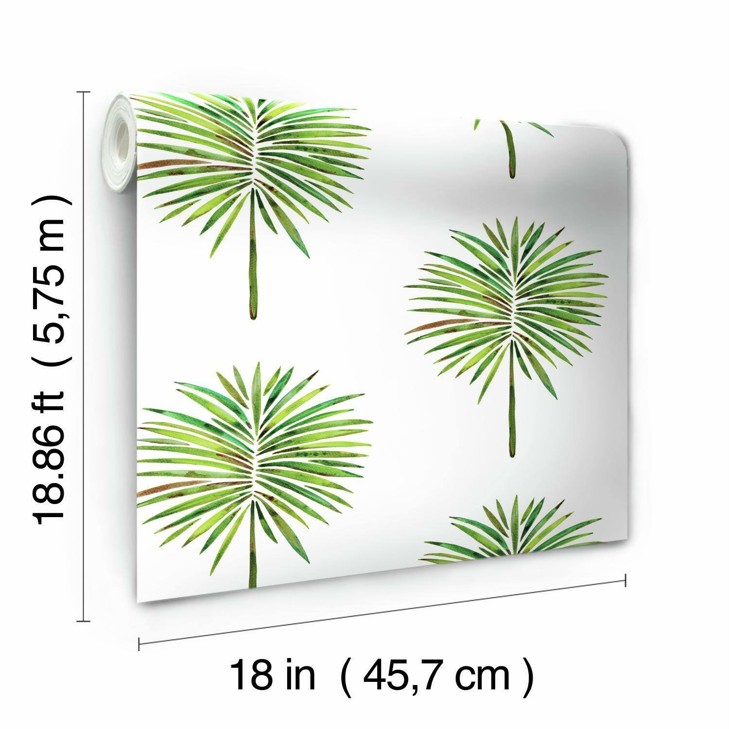 RoomMates Cat Coquillette Fun Fronds Peel & Stick Wallpaper