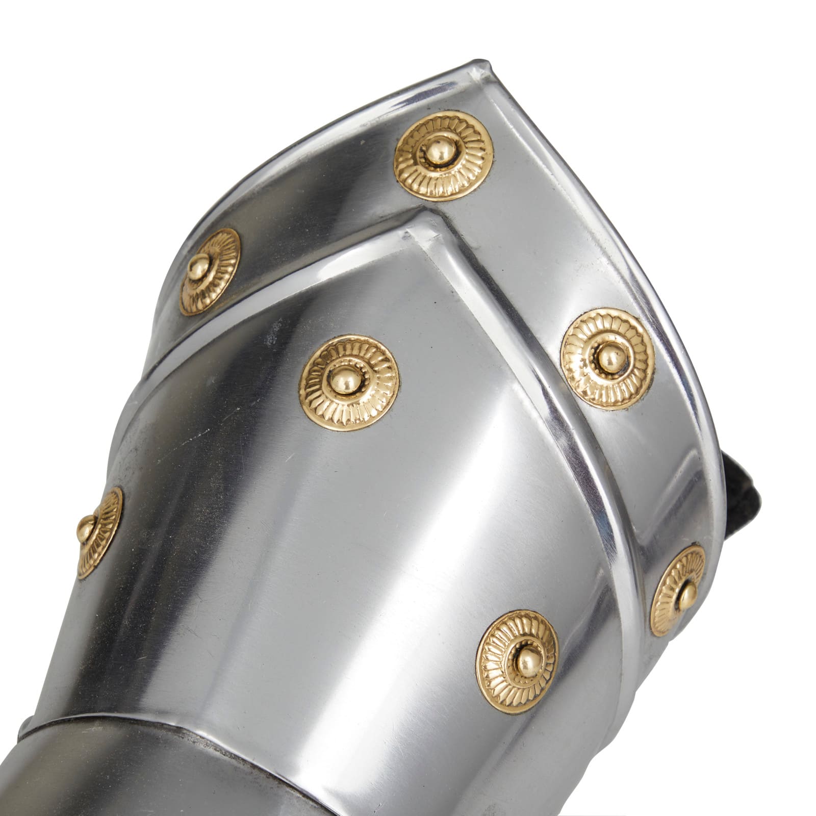 Set of 2" Silver Iron Vintage Armor Gloves, 7" x 14" x 6"