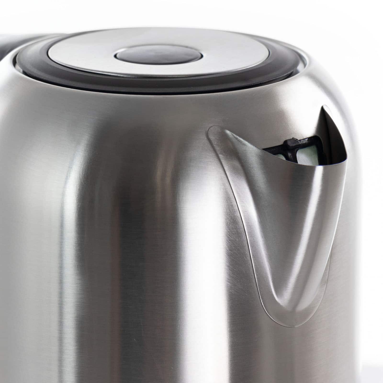MegaChef 1.7L Stainless Steel Electric Tea Kettle With 5 Preset Temps