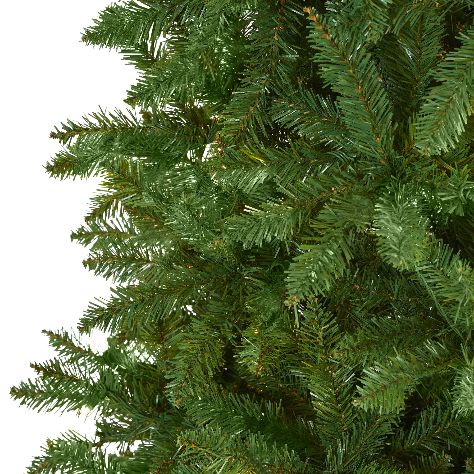 9ft. Unlit Slim Green Mountain Pine Artificial Christmas Tree