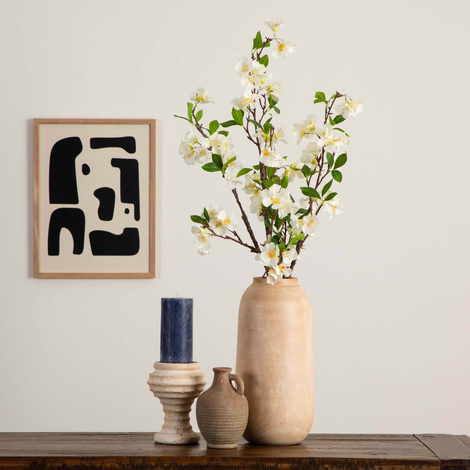 38" White Blossom Flower Stems, 3ct.