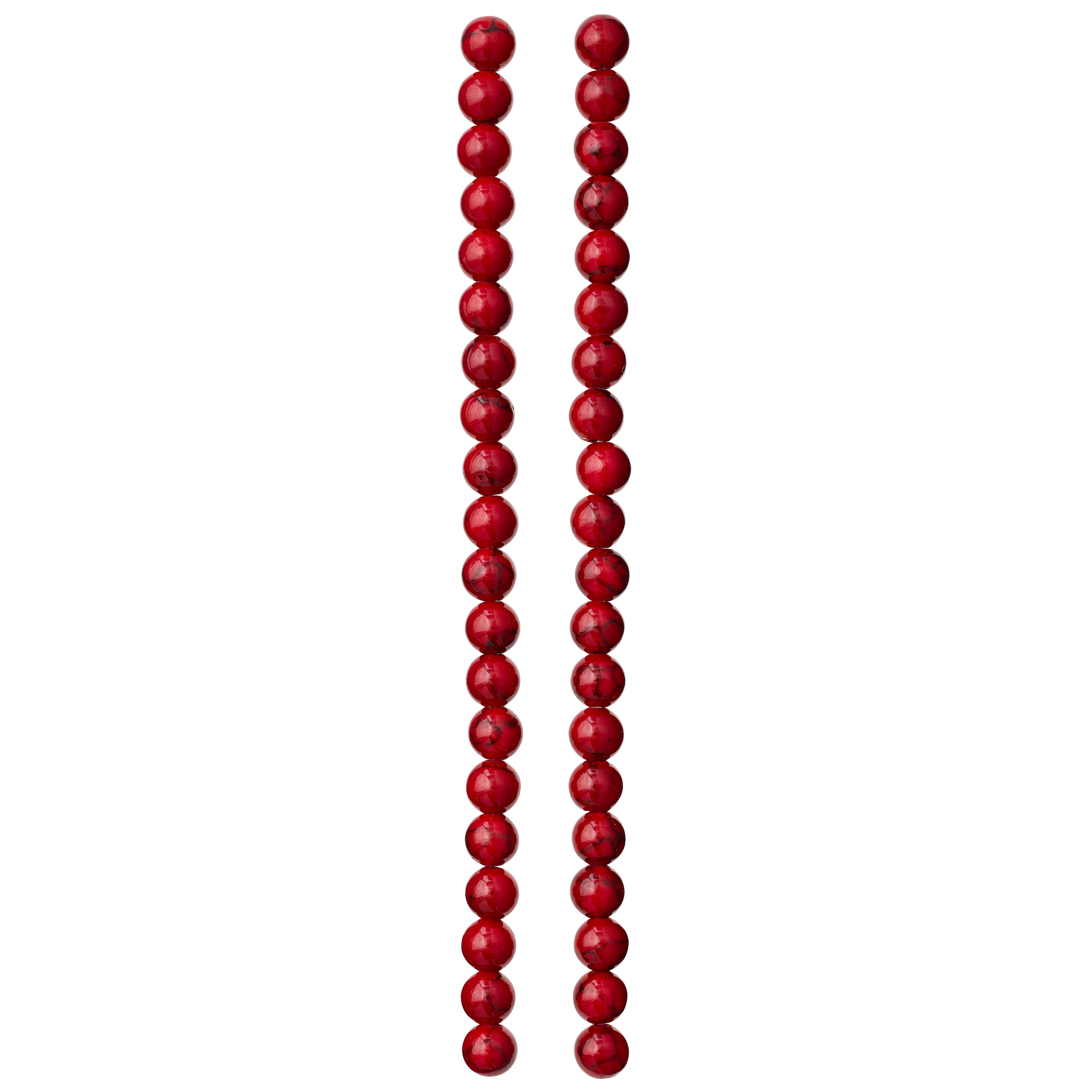 12 Pack: Red Quartz Round Beads, 6mm by Bead Landing™