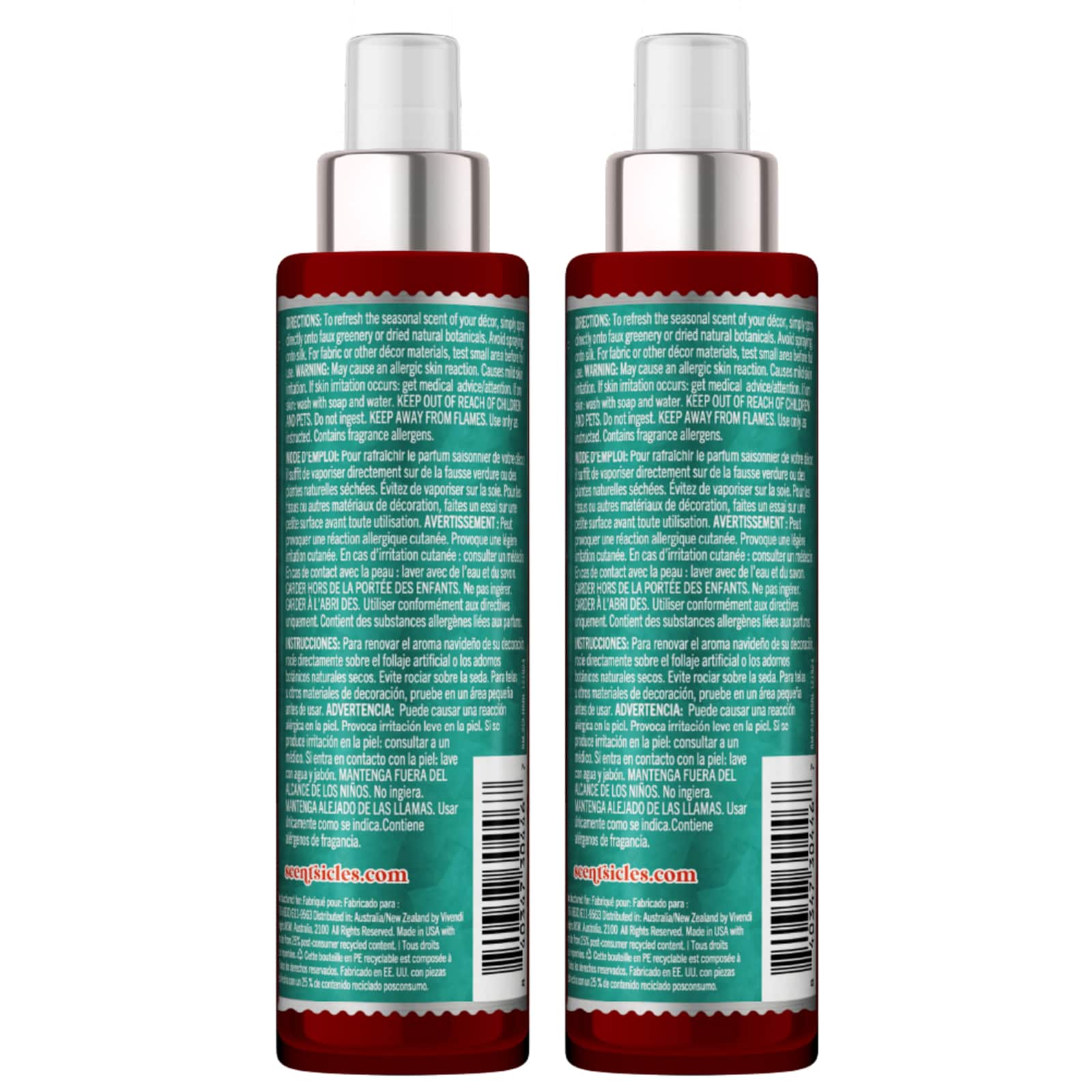 Scentsicles Scent Mister Honeysuckle Rose, 2 pack