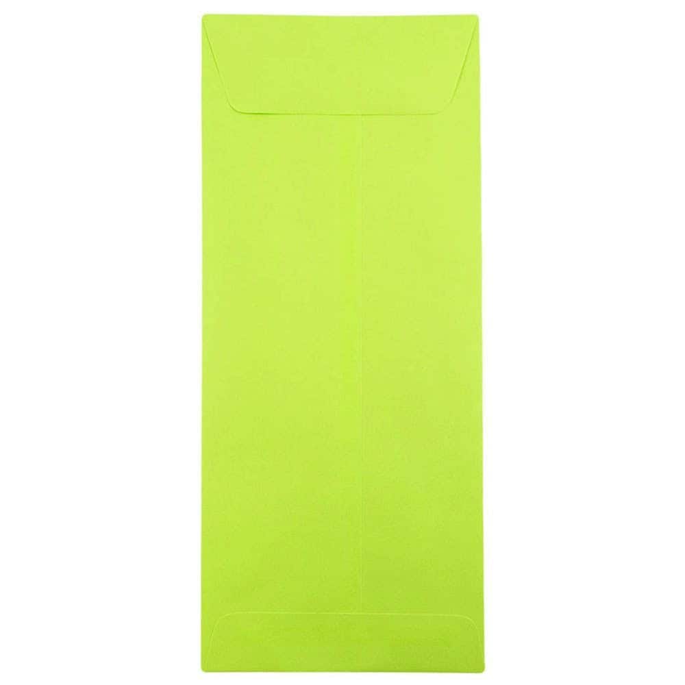 JAM Paper 5" x 11.5" Ultra Lime Green Policy Business Envelopes