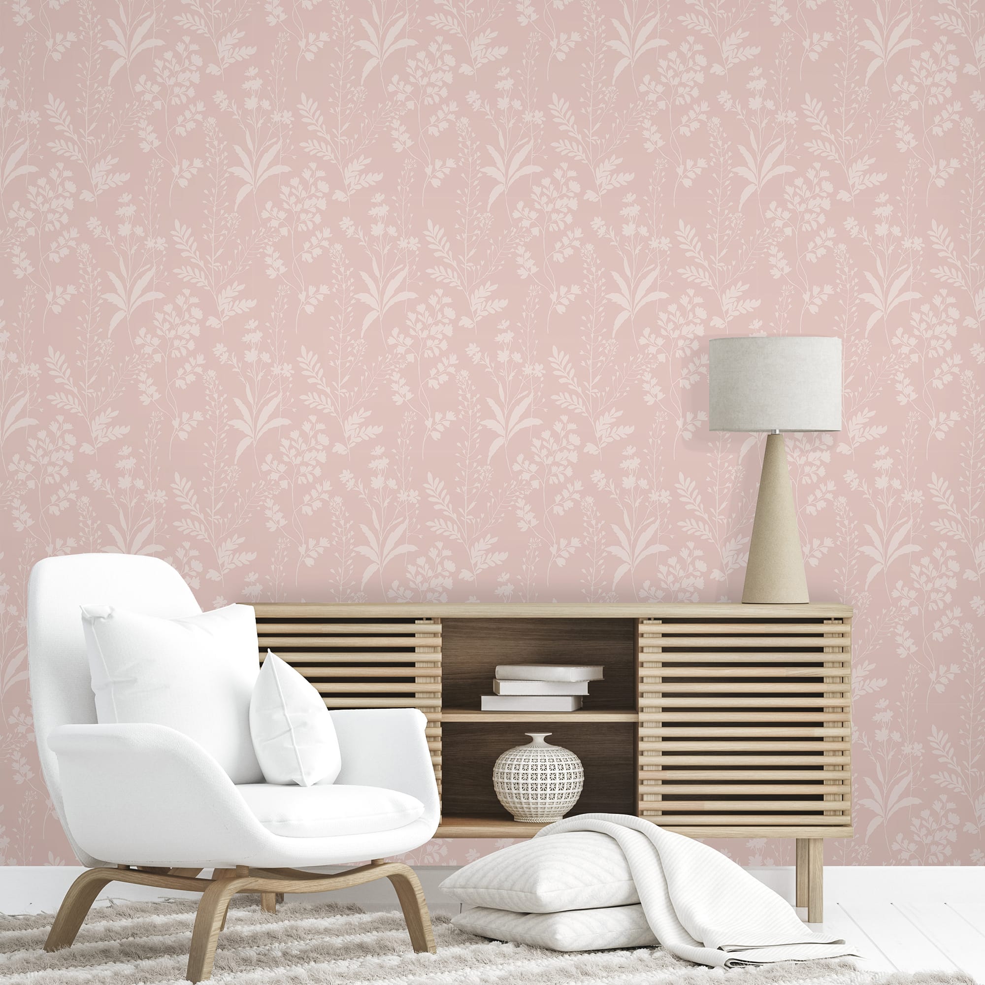 Designs Direct Wildflower Silhouettes Wallpaper