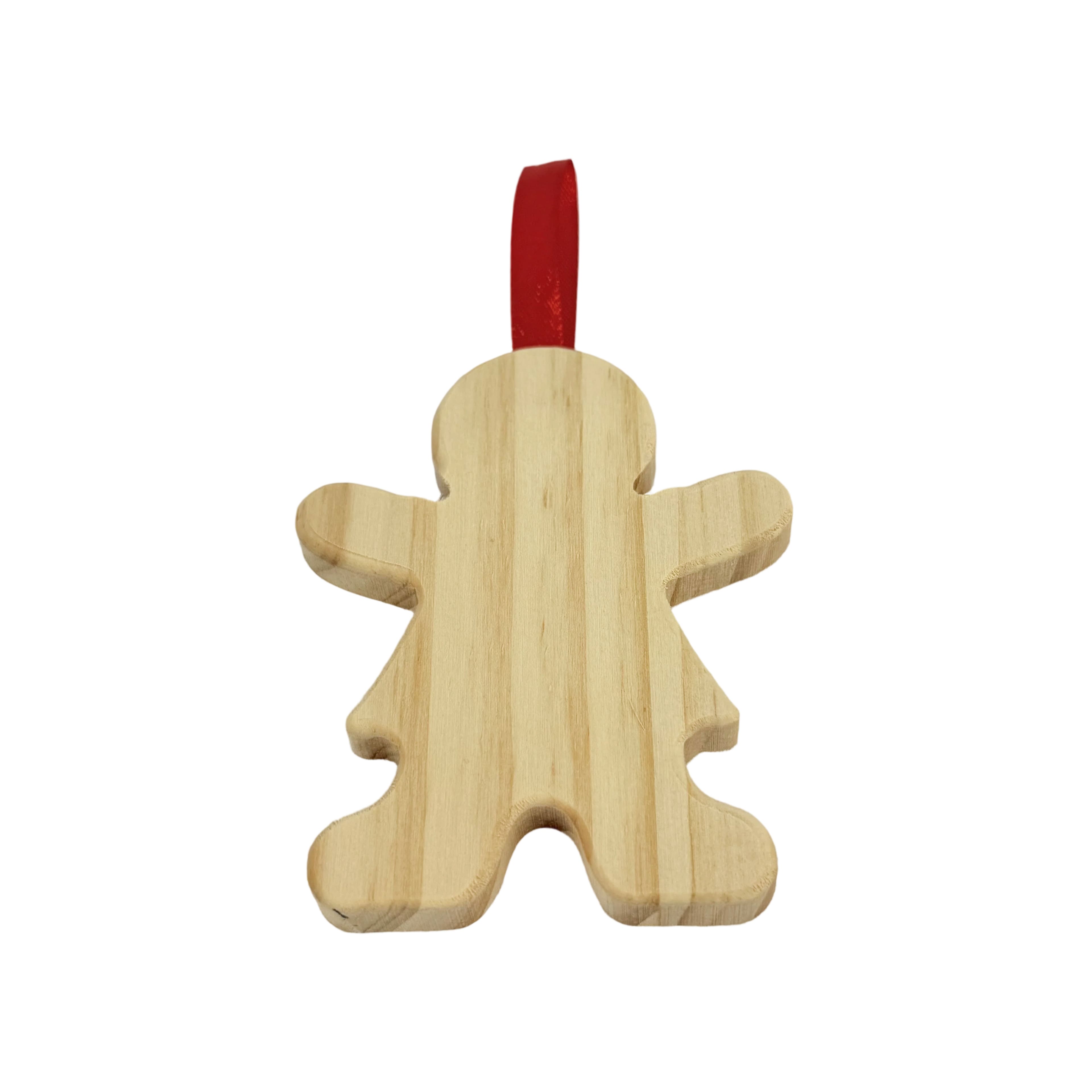 4" DIY Pinewood Gingerbread Cookie Ornament by Make Market®