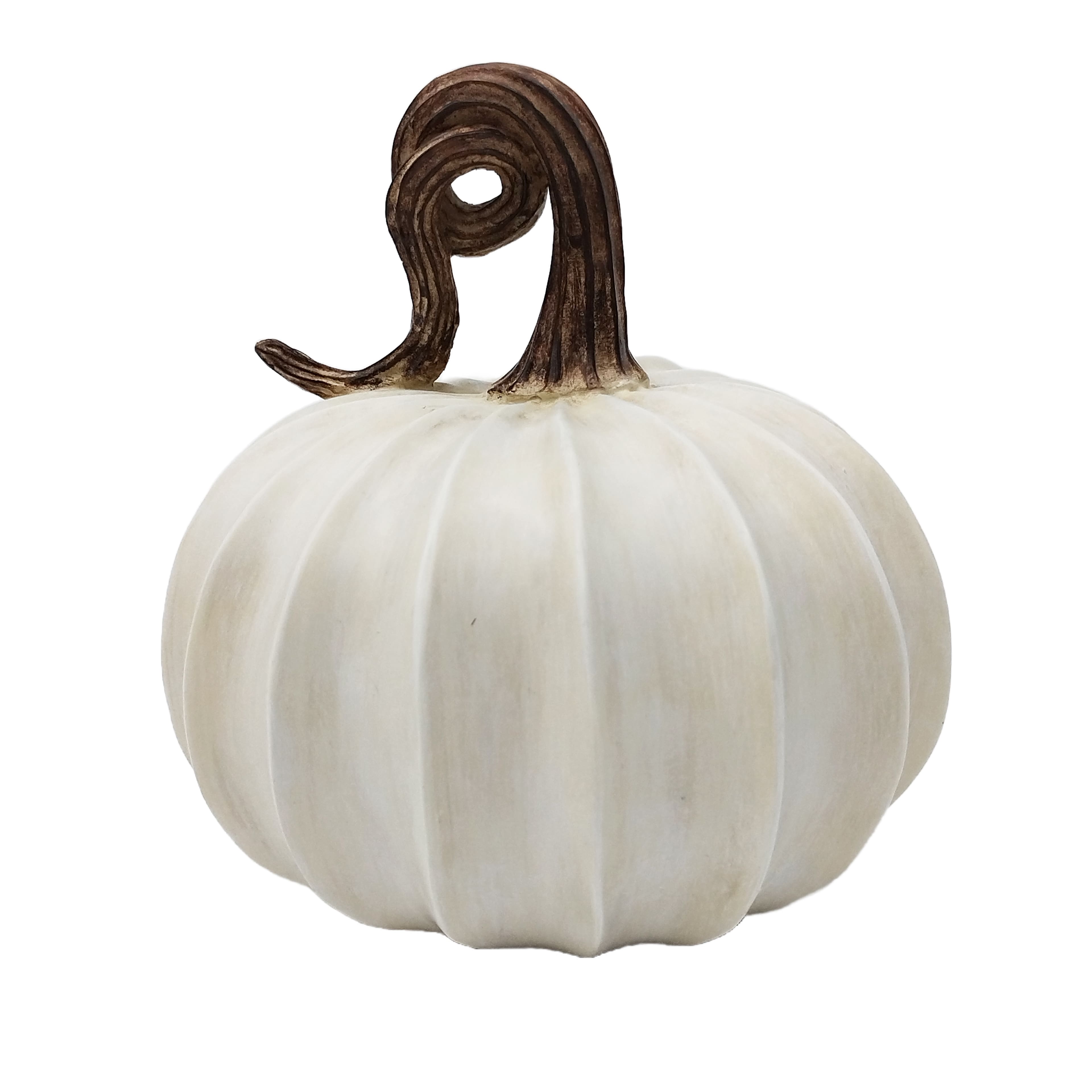 8" White Pumpkin Tabletop Décor by Ashland®