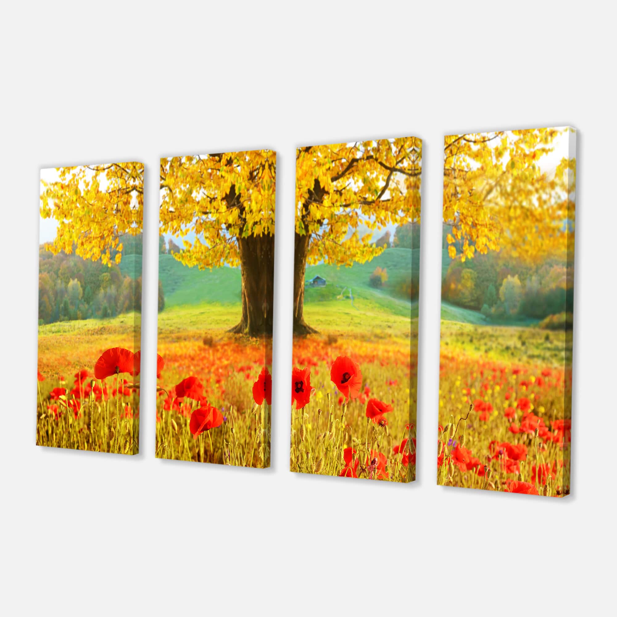 Designart - Beautiful Autumn Yellow Tree