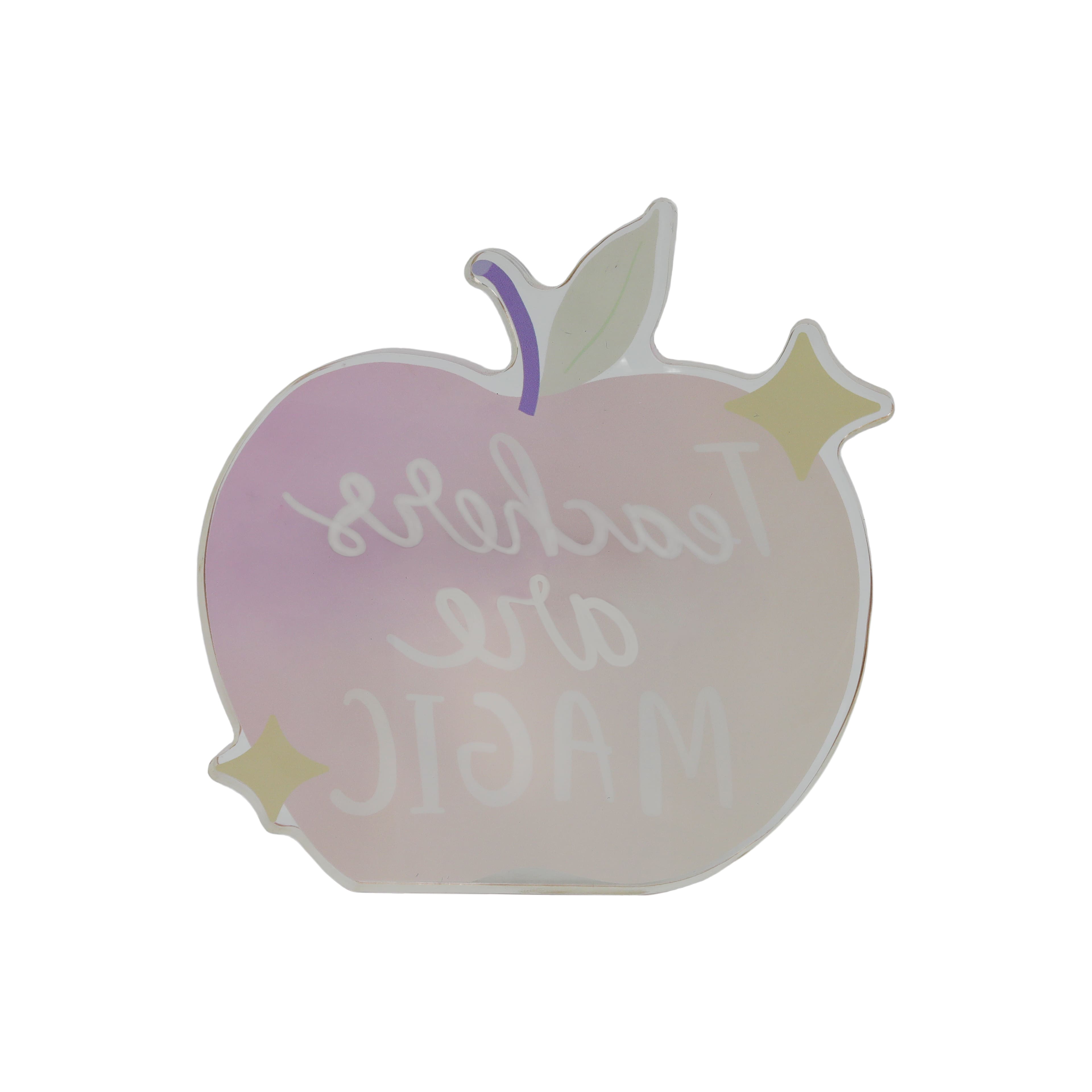 Class Rules! Teacher Apple Acrylic Tabletop Décor by B2C™