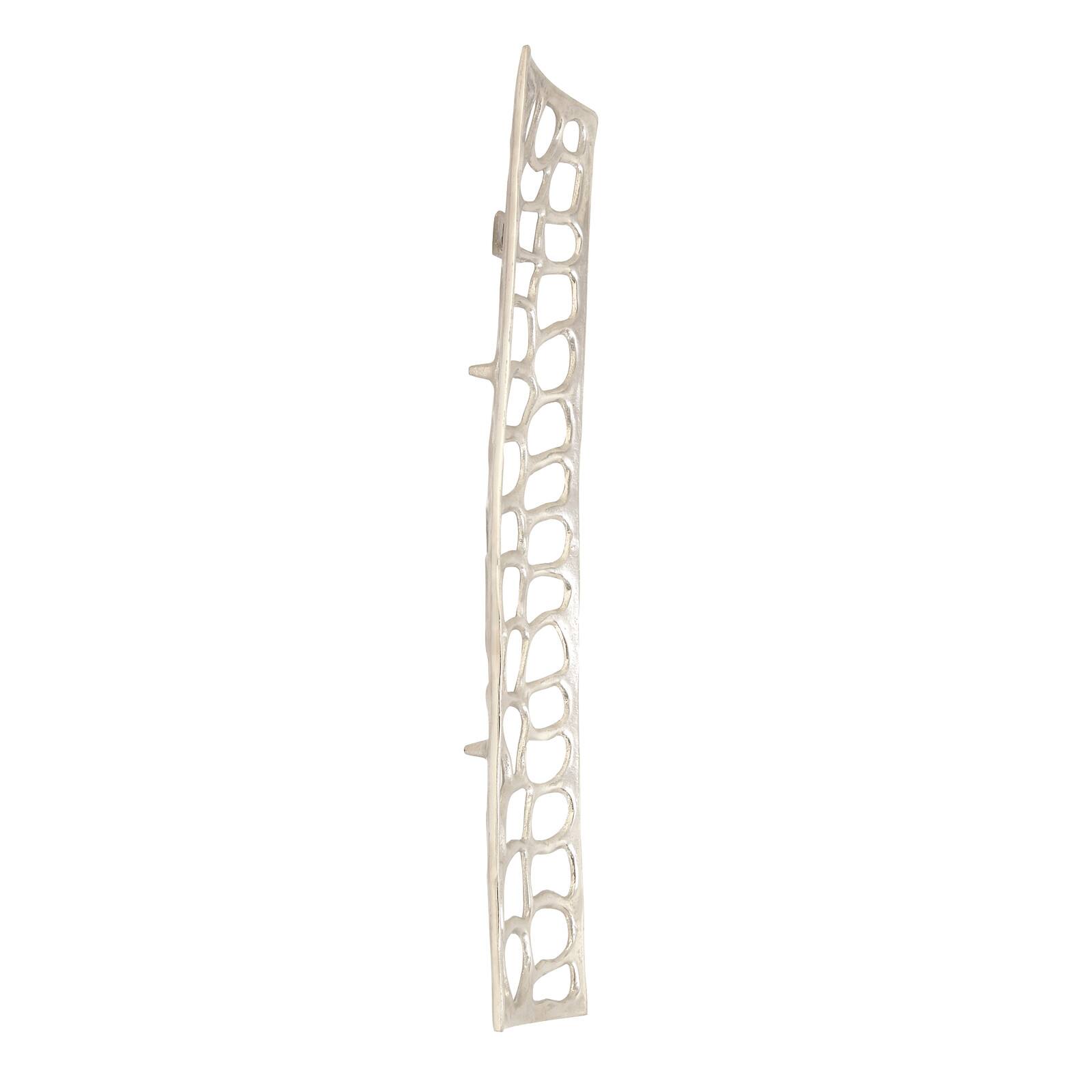 Silver Aluminum Modern Abstract Rectangle Wall Décor Set