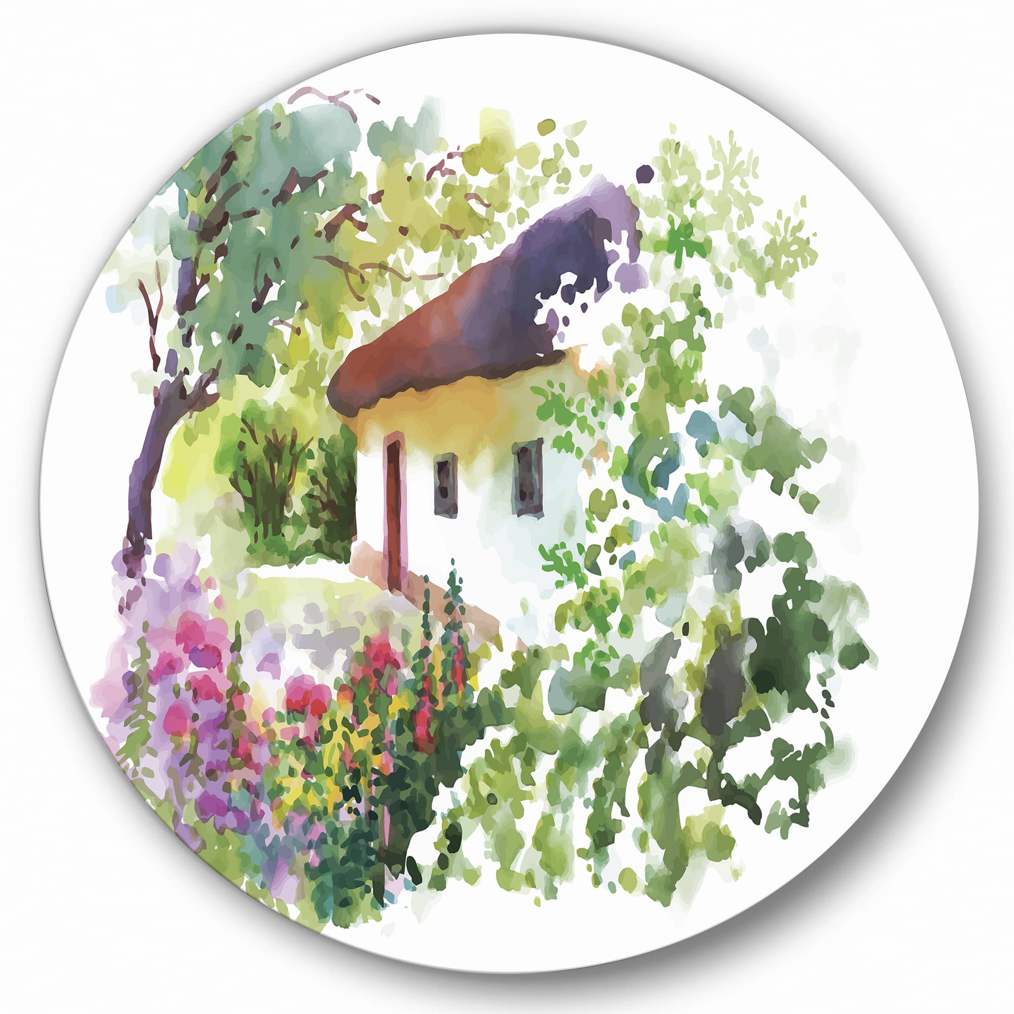 Designart - Rural Village On A Green Summer Day