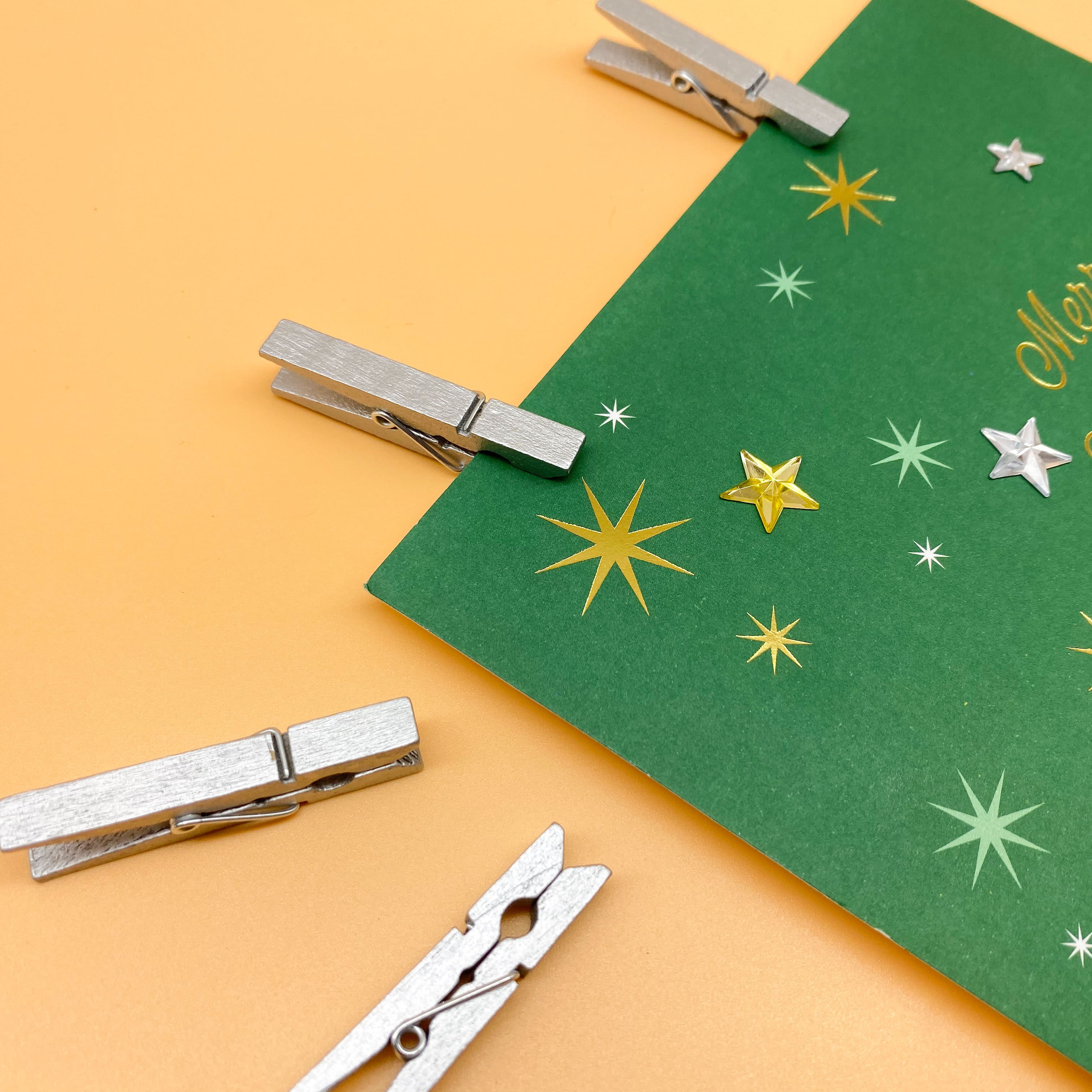 12 Packs: 30 ct. (360 total) Medium Silver Clothespins by Recollections™