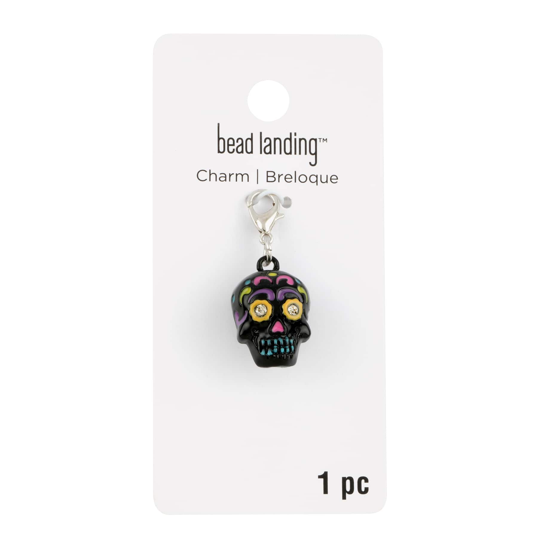 12 Pack: Day of the Dead Skull Charm by Bead Landing™