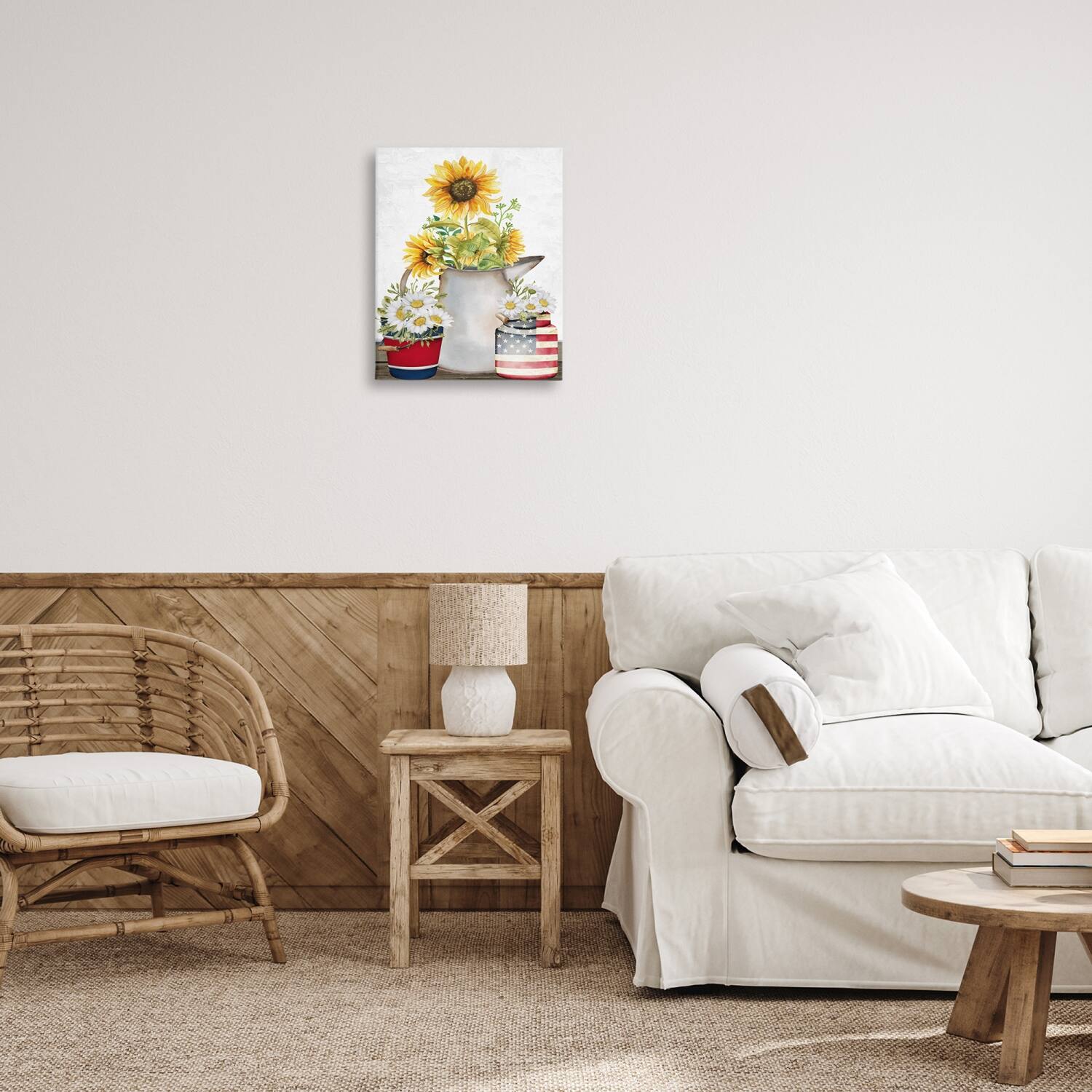 Stupell Industries Americana Flower Bouquets Canvas Wall Art