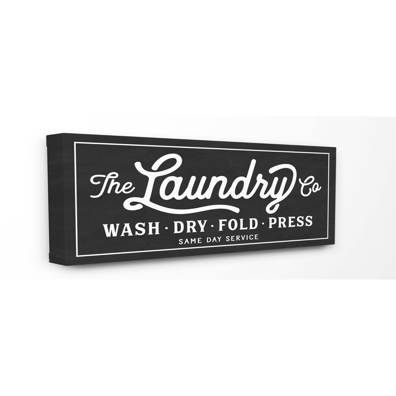 Stupell Industries Vintage Laundry Canvas Wall Art