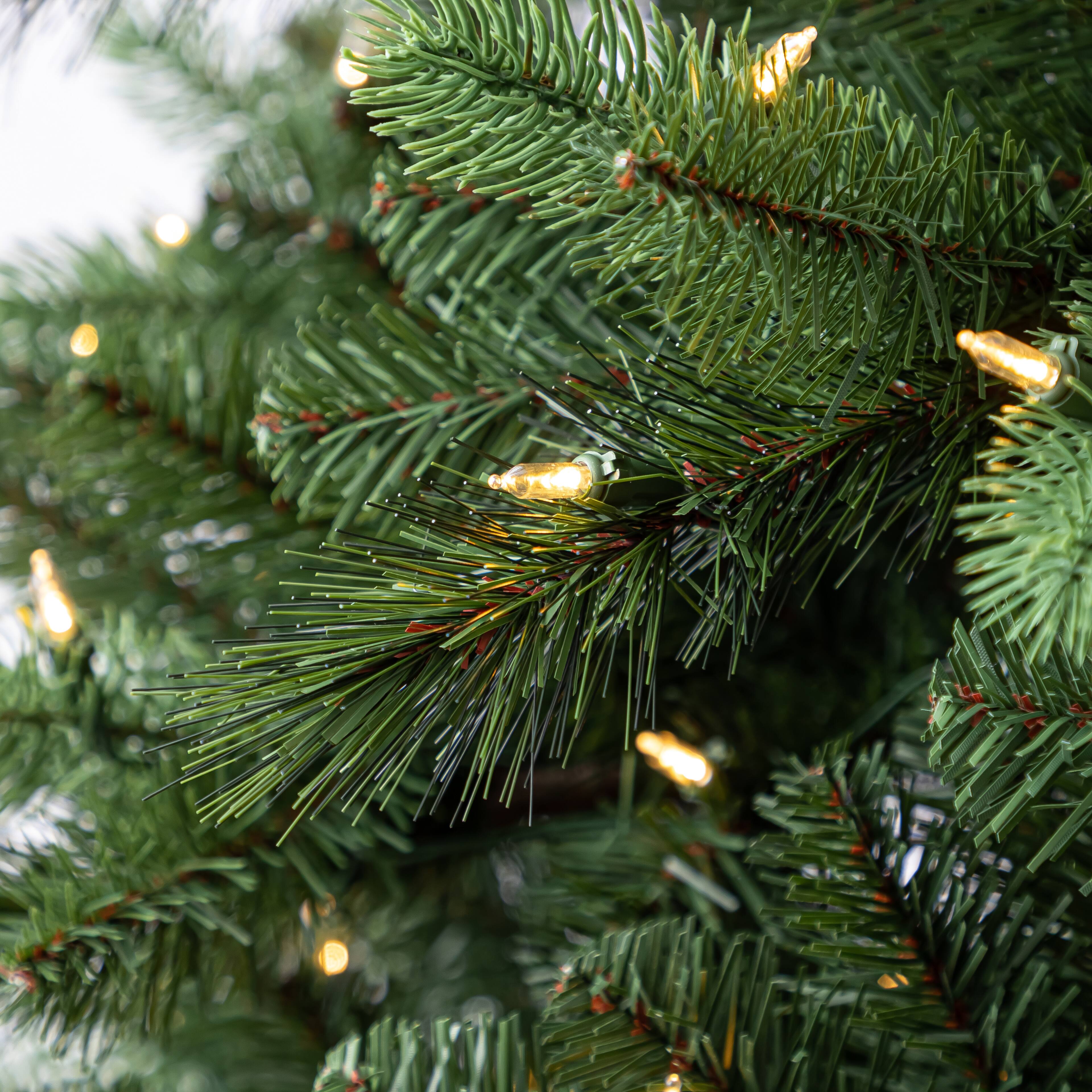 9ft. Pre-Lit Rothwell Fir Realistic Artificial Christmas Tree, Warm White LED Lights by Ashland®