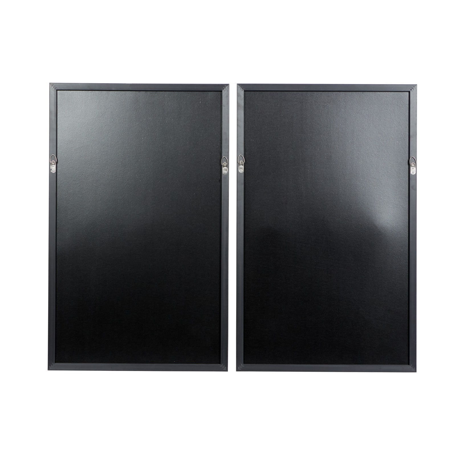 Set of 2 White Wood Contemporary Wall Art 20", 32"